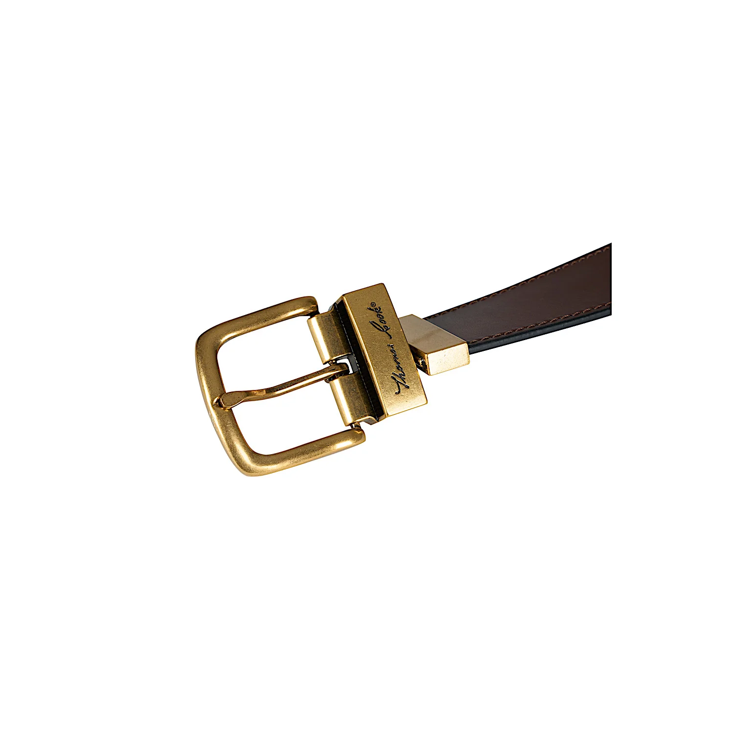 Thomas Cook Lincoln Reversible Belt - Dark Tan/Black - Image 3
