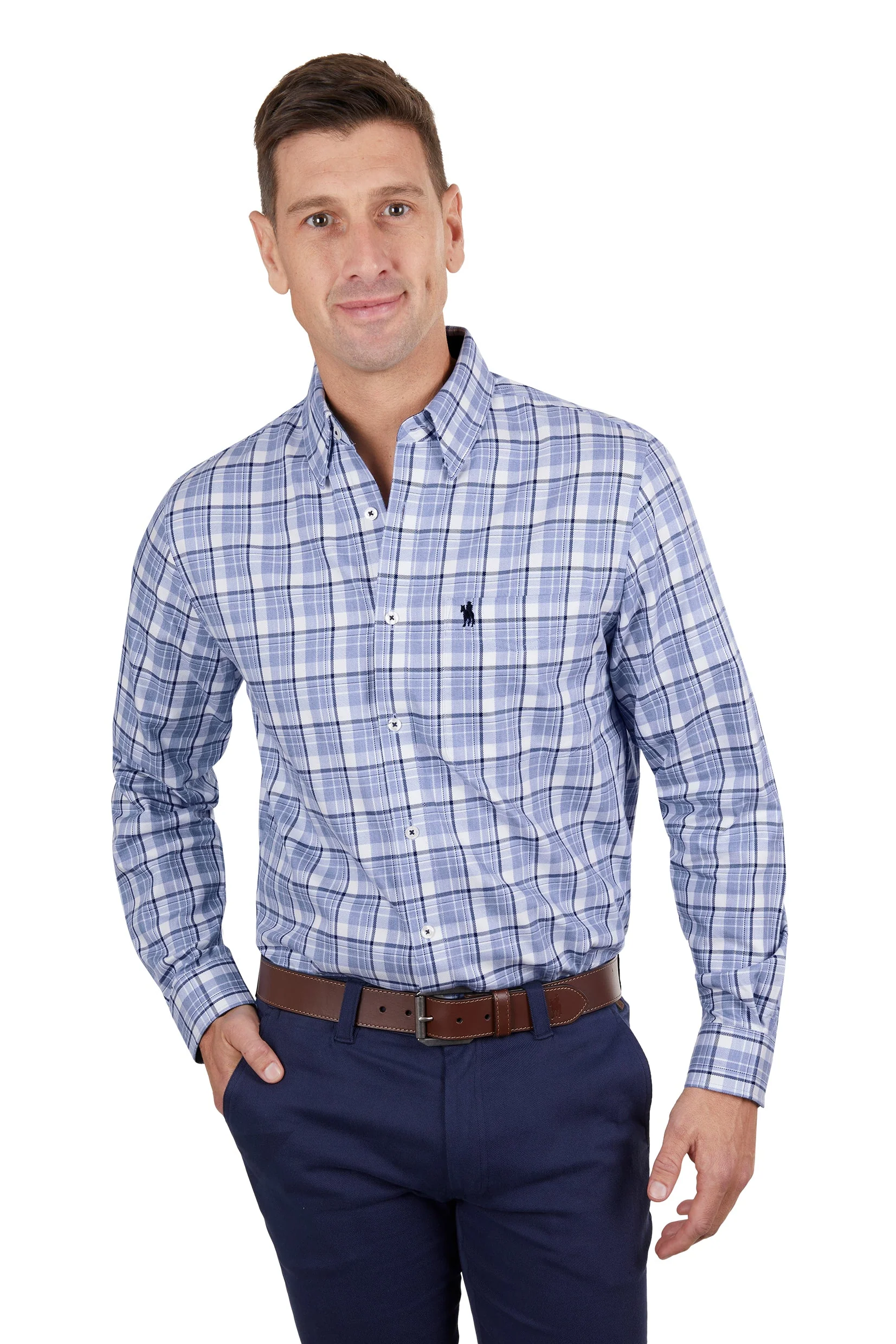 Thomas Cook Men's Boyd 1 Pocket Shirt Navy/Blue