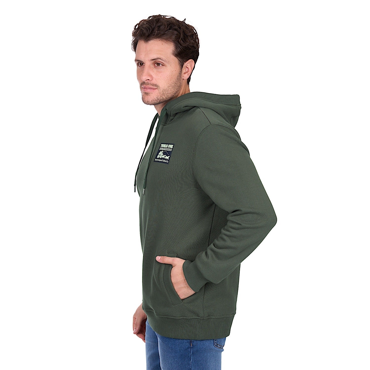 Thomas Cook Men's Heritage C N C Hoodie - Green - Image 2