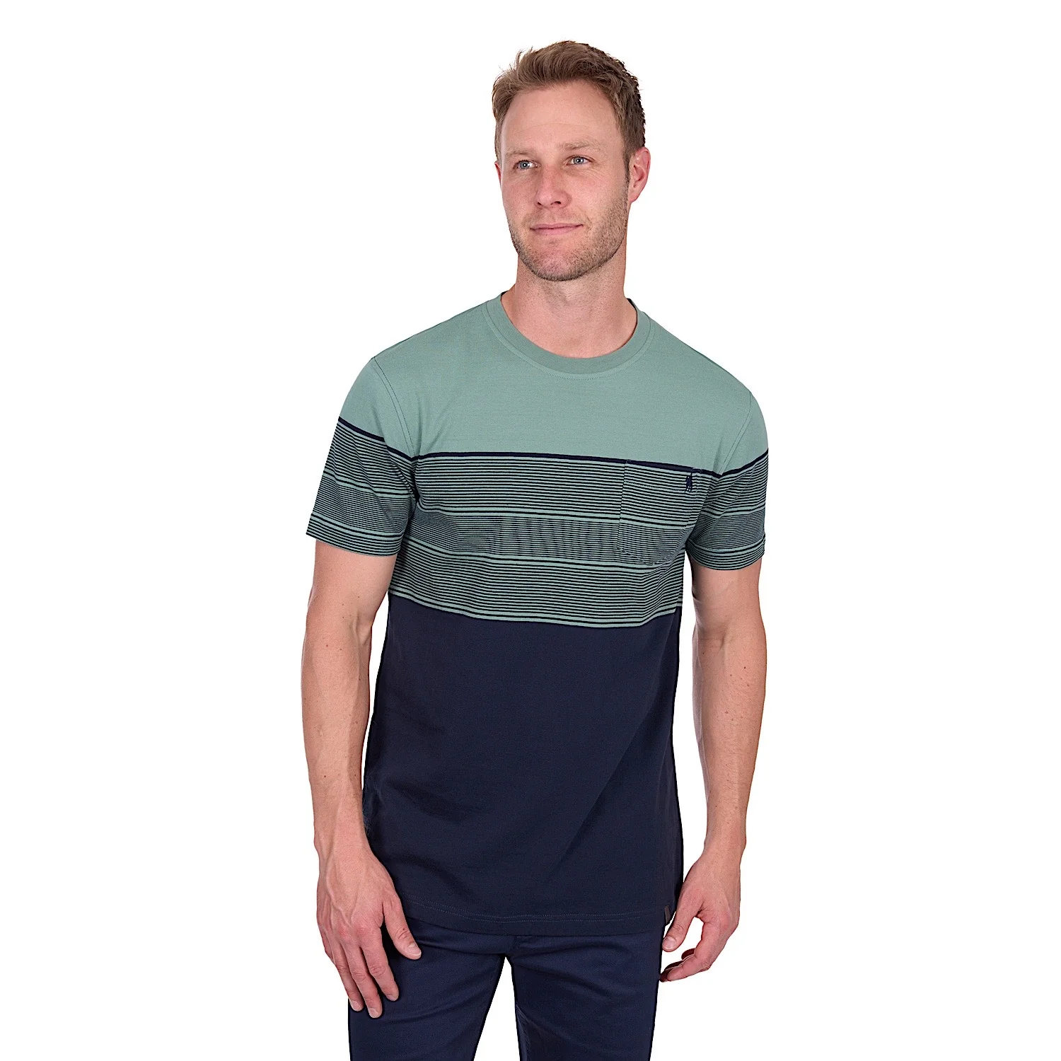 Thomas Cook Men's Jason Tee - Navy/Sage