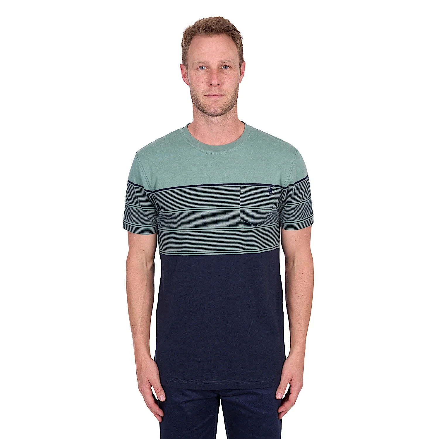 Thomas Cook Men's Jason Tee - Navy/Sage - Image 2