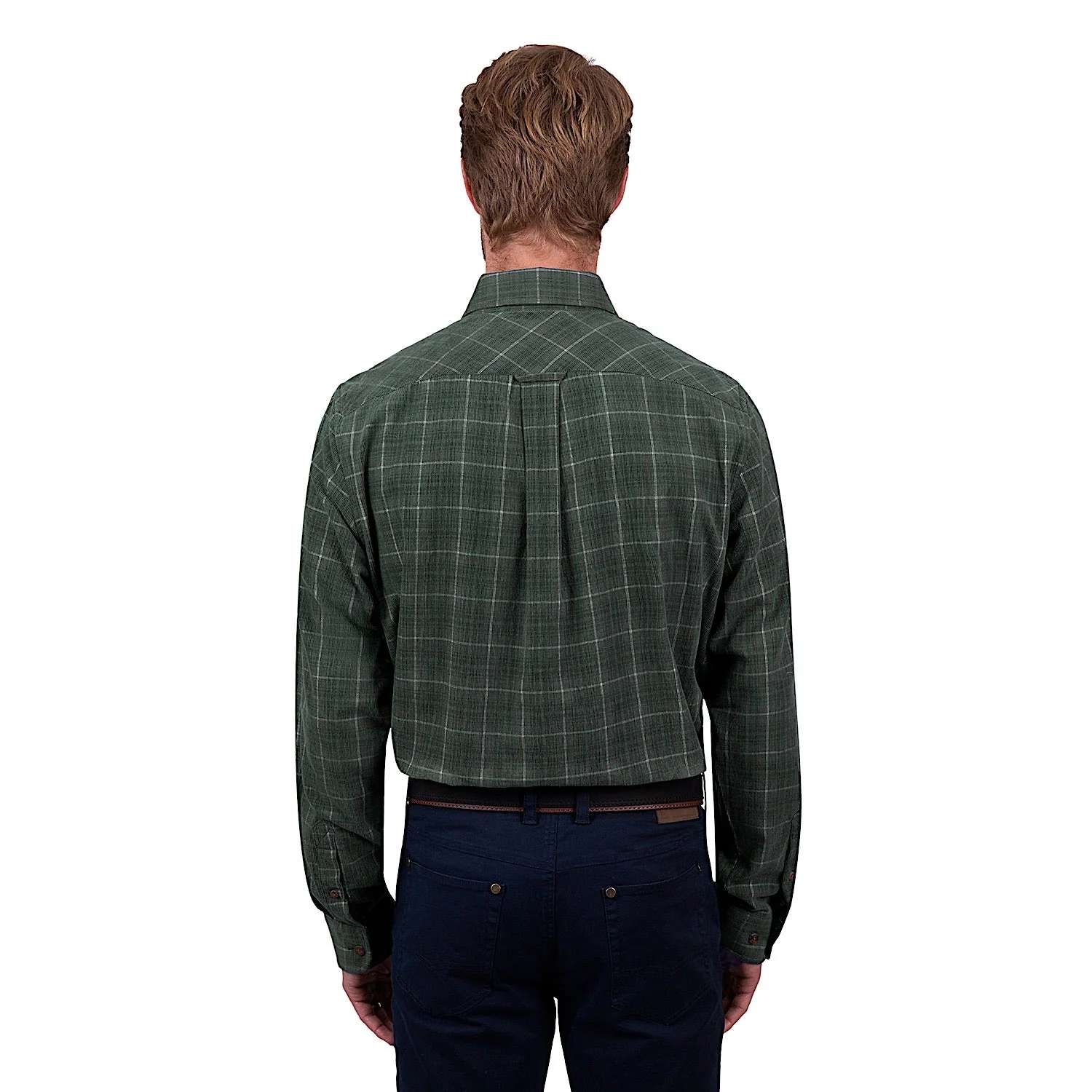 Thomas Cook Men's Leo Thermal Check Shirt - Green - Image 3