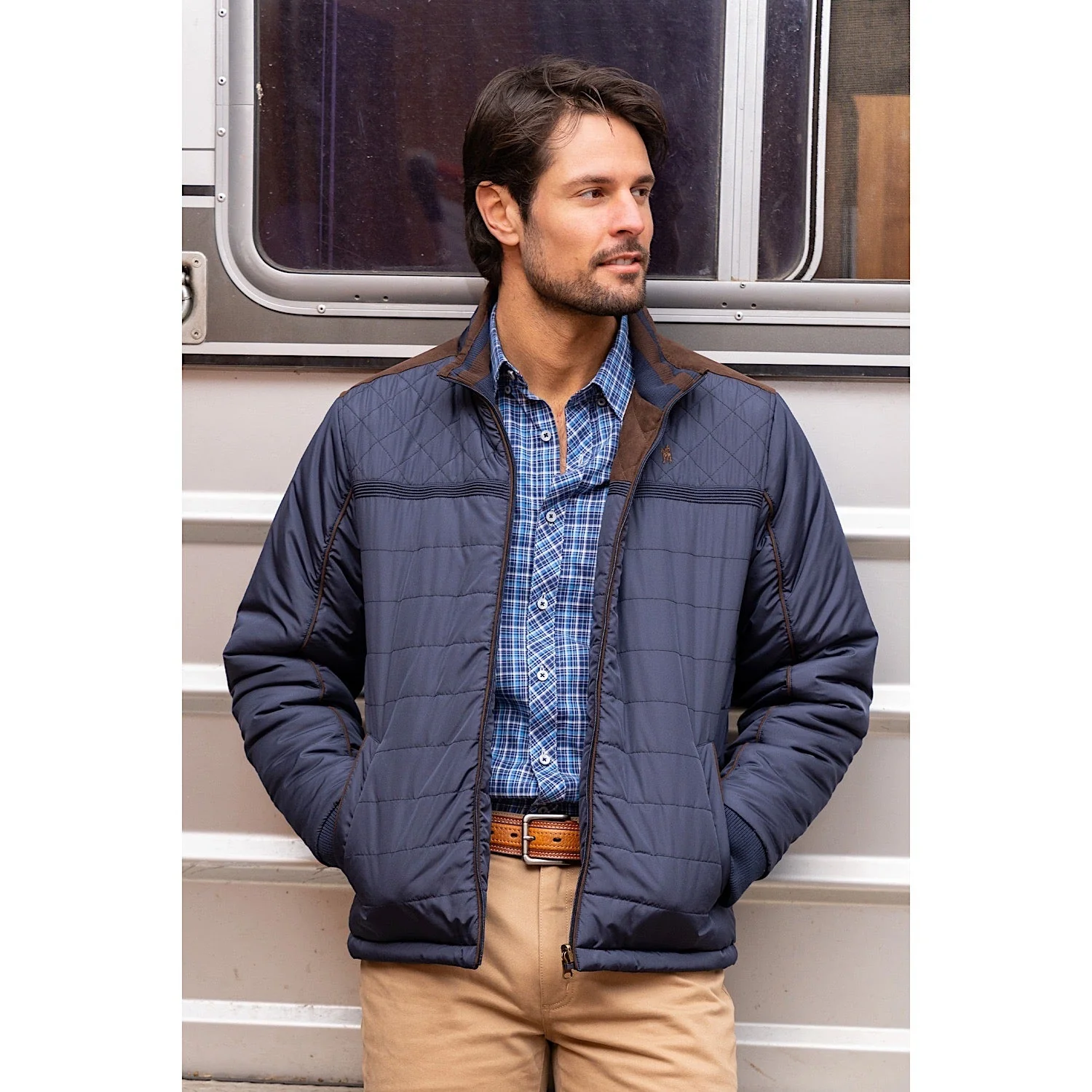 Thomas Cook Men's Lucknow Reversible Jacket - Navy - Image 6