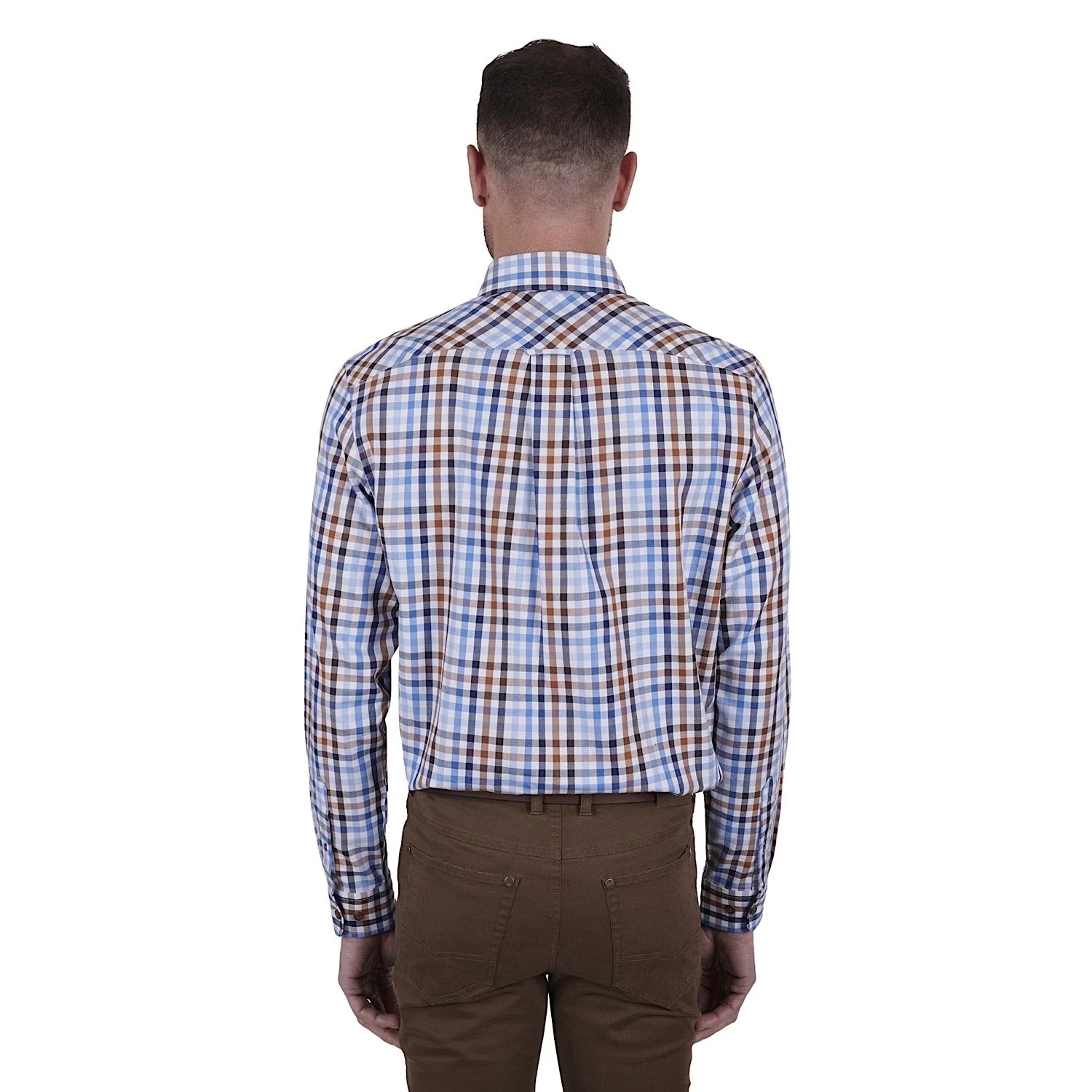 Thomas Cook Men's Patrick Check 2-Pocket Shirt - Blue/Tan - Image 2