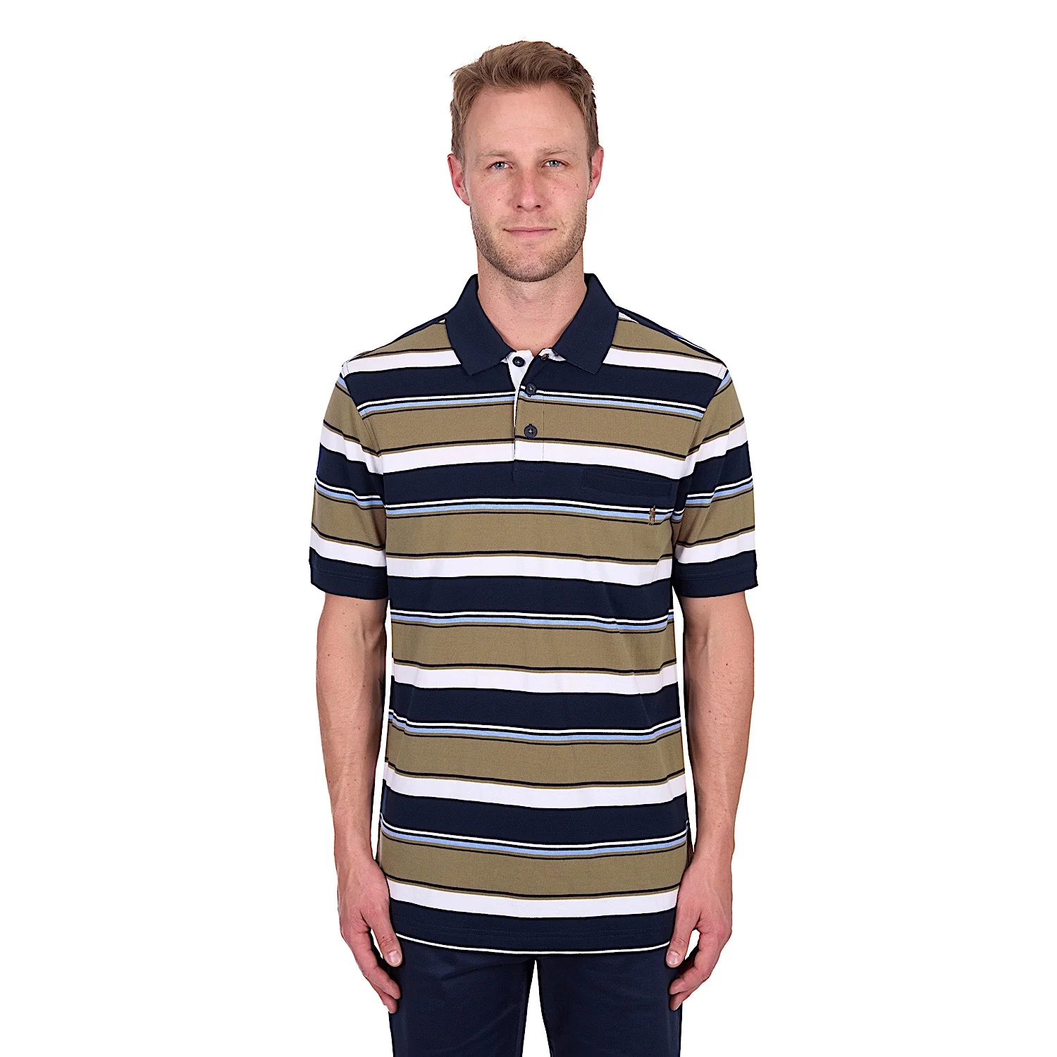 Thomas Cook Men's Tim Polo - Navy/Tan - Image 2
