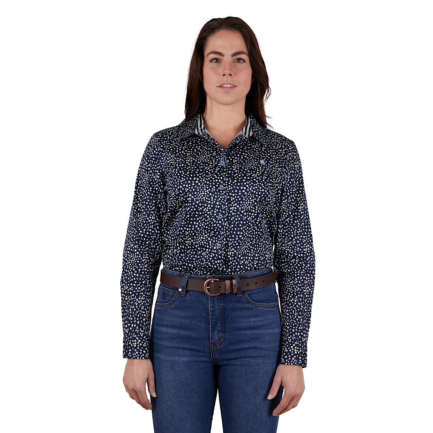 Thomas Cook Womens Bonny L/S Shirt Navy/Sky