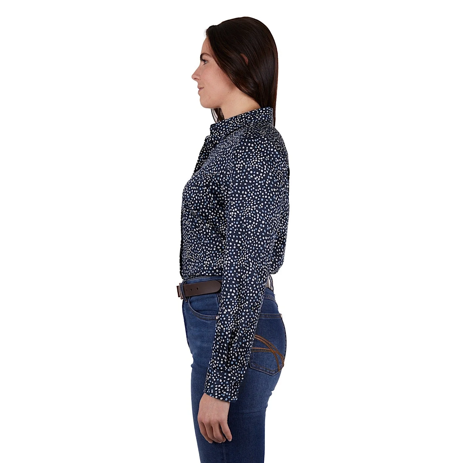 Thomas Cook Womens Bonny L/S Shirt Navy/Sky - Image 2