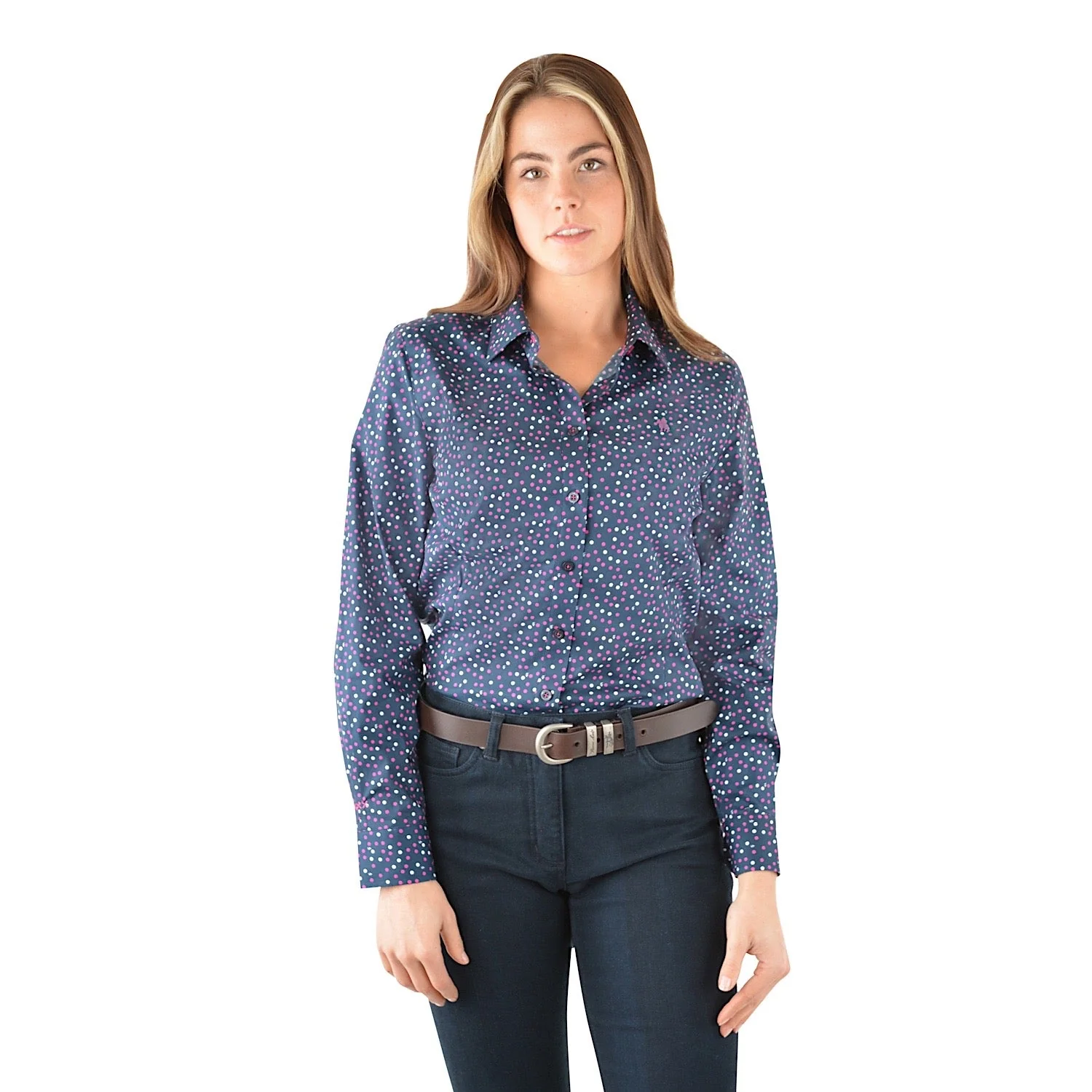 Thomas Cook Womens Casey L/S Stretch Shirt Navy