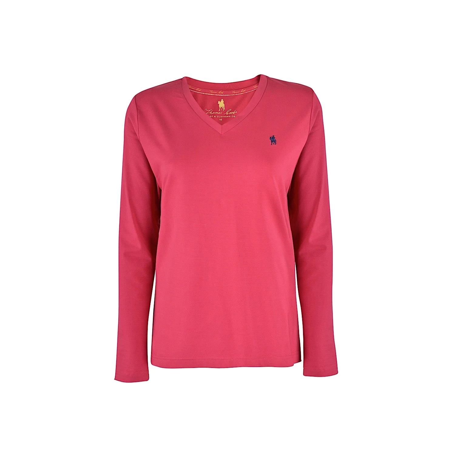 Thomas Cook Women's Classic V Neck Long Sleeve Tee Granita - Image 2