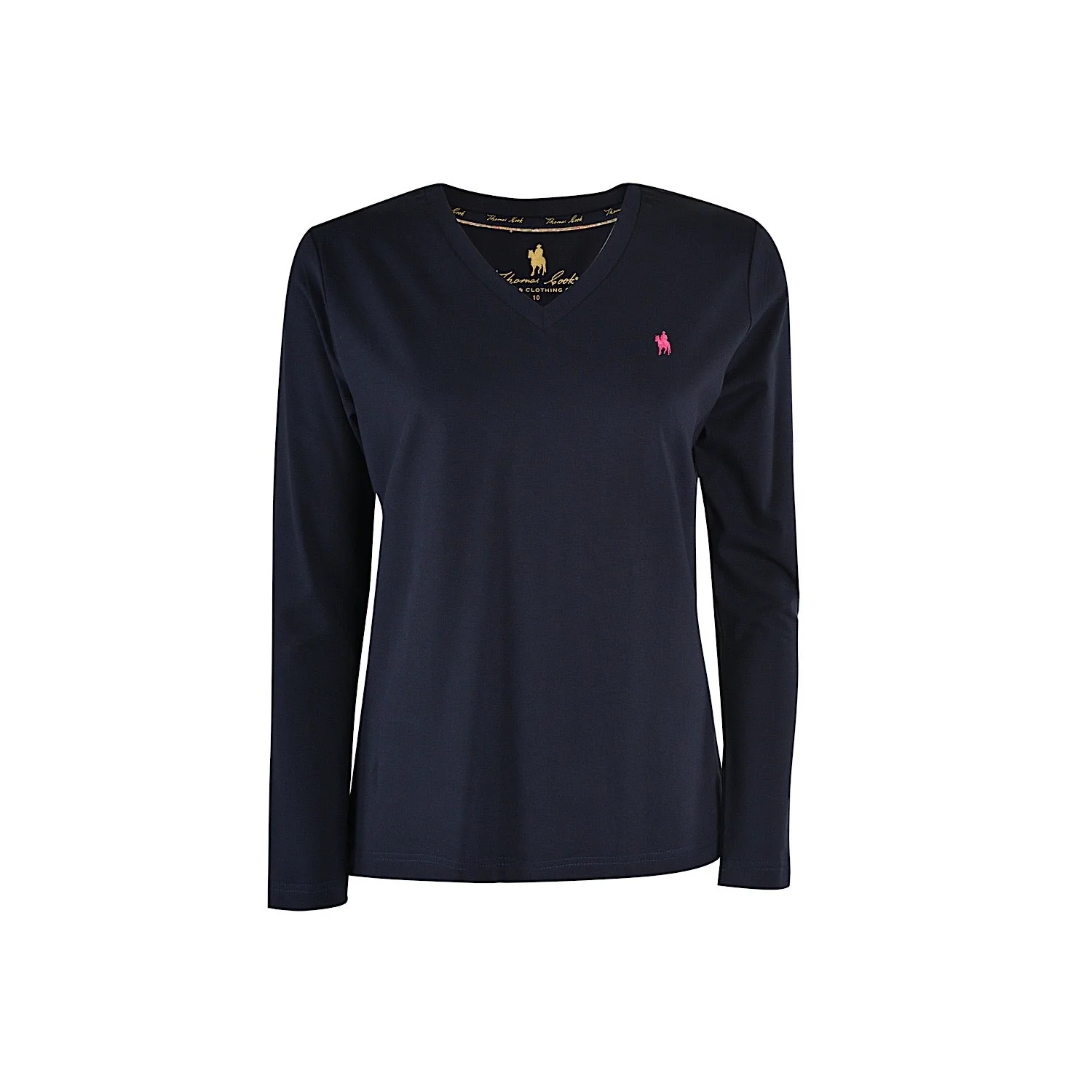 Thomas Cook Women's Classic V Neck Long Sleeve Tee Navy - Image 2