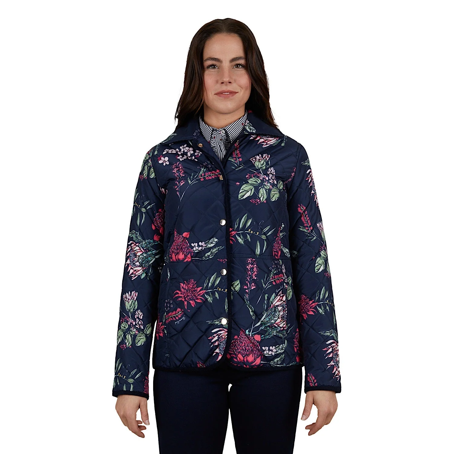 Thomas Cook Womens Flora Reversible Jacket Navy - Image 2