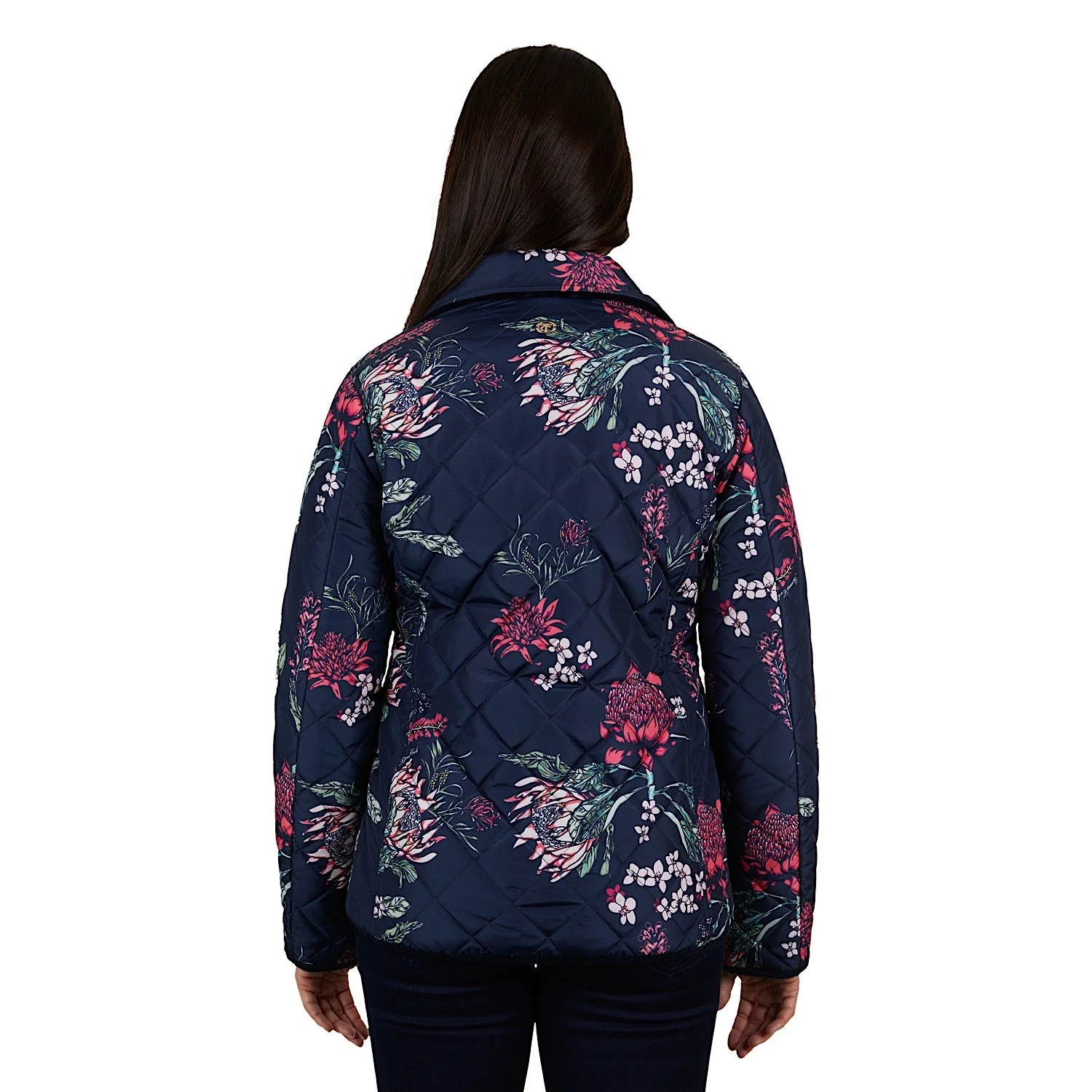 Thomas Cook Womens Flora Reversible Jacket Navy - Image 4