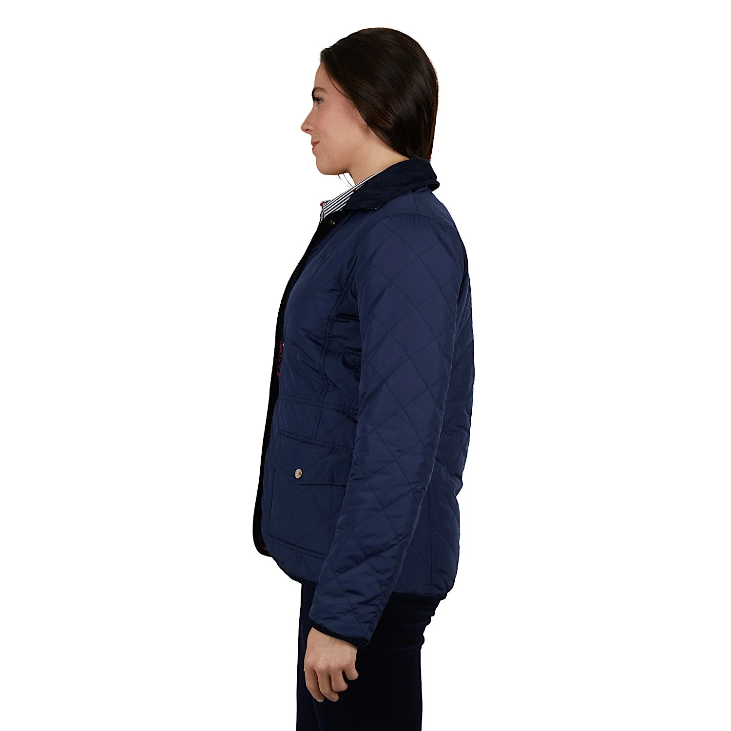 Thomas Cook Womens Flora Reversible Jacket Navy - Image 5