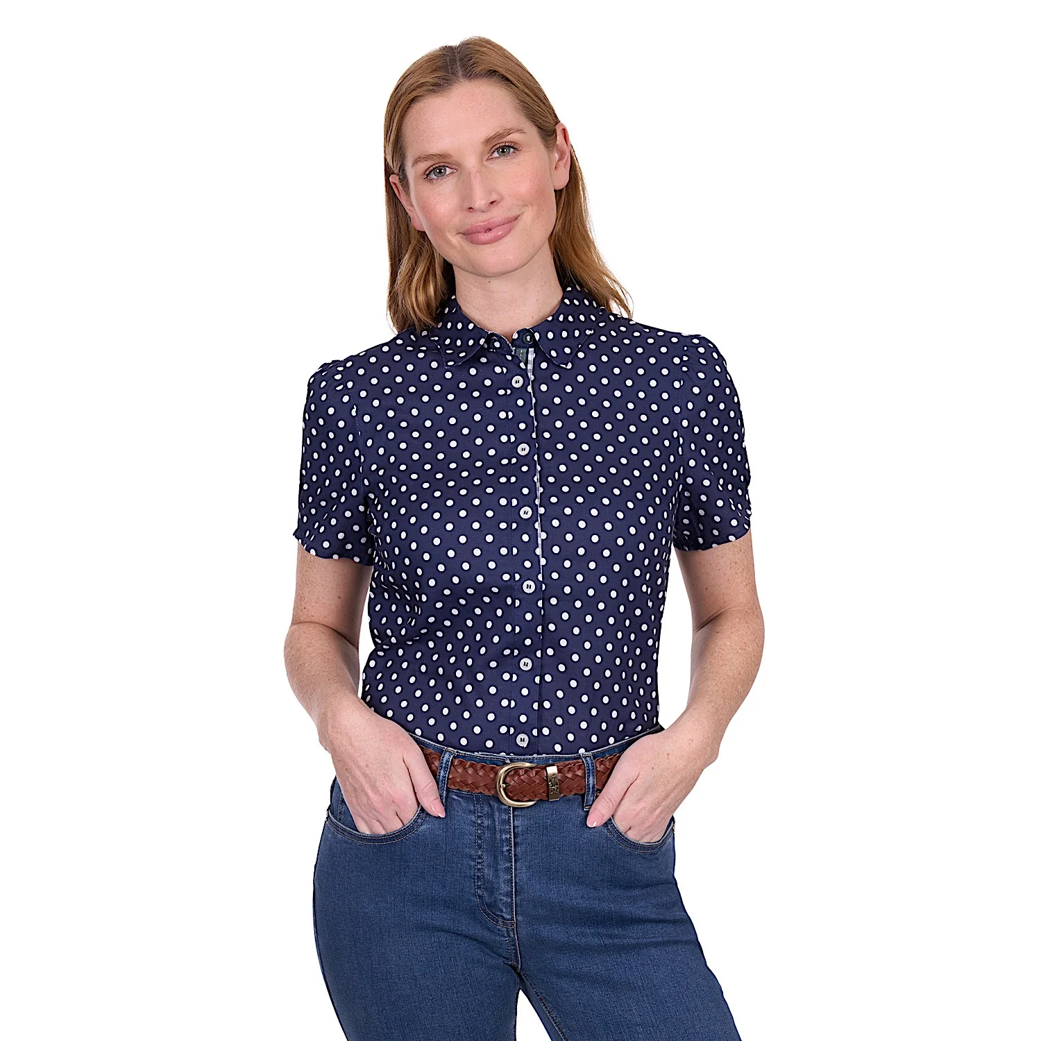 Thomas Cook Women's Luna Short Sleeve Shirt - Navy