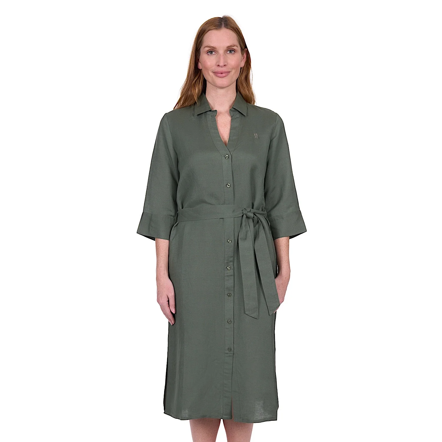 Thomas Cook Women's Sasha Shirt Dress - Green - Image 2