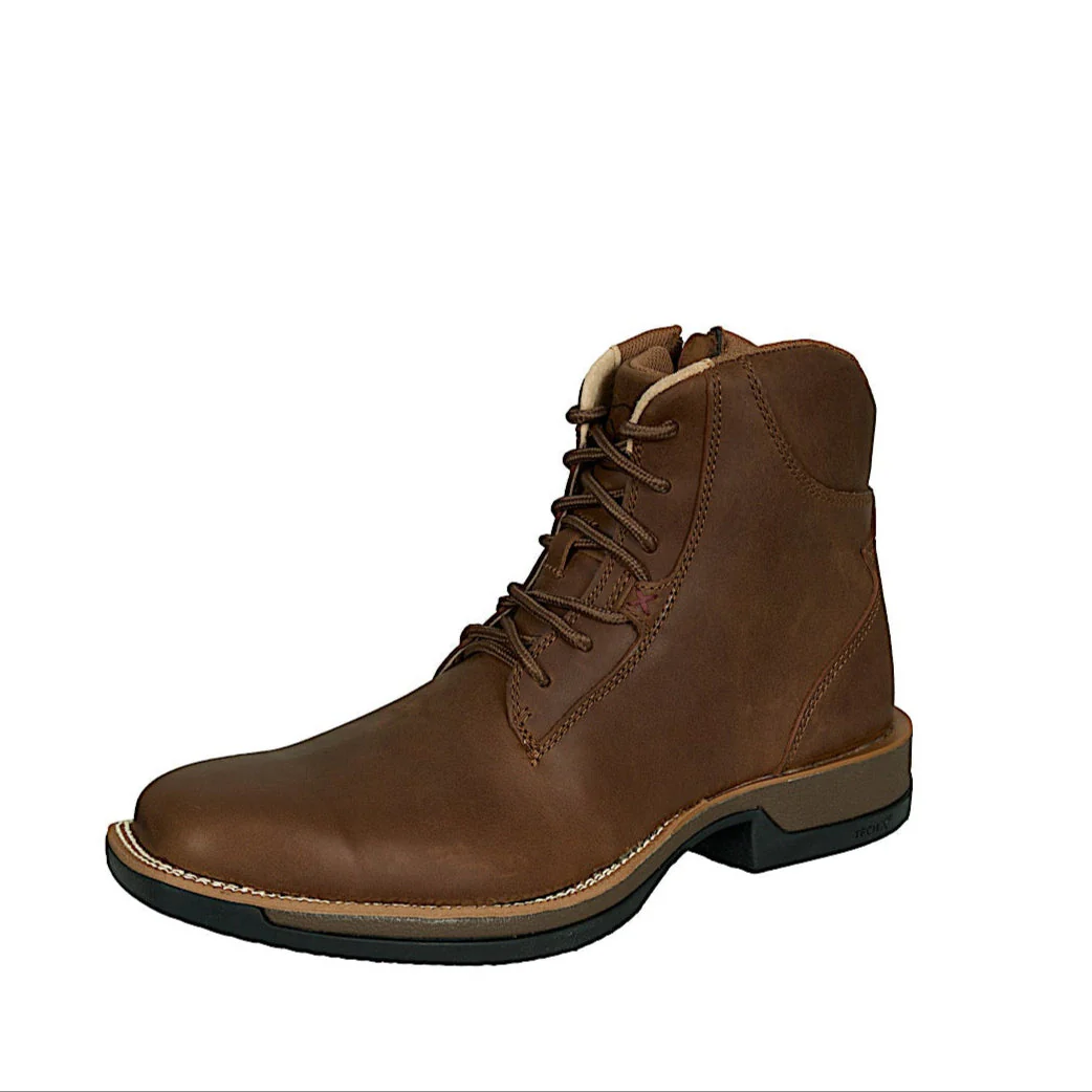 Twisted X Men's 6 Tech X1 Side Zip Boot - Brown
