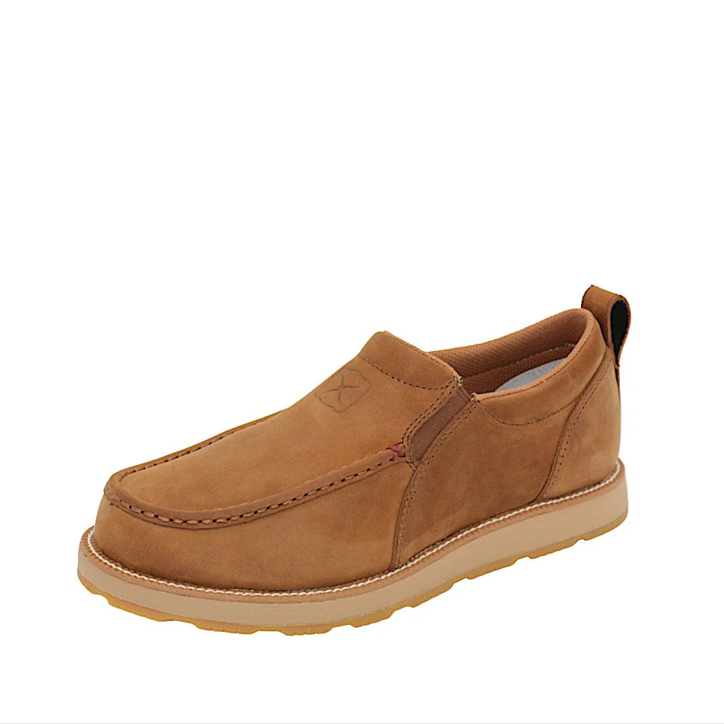Twisted X Men's Cellstretch Wedge Slip On - Lion Tan