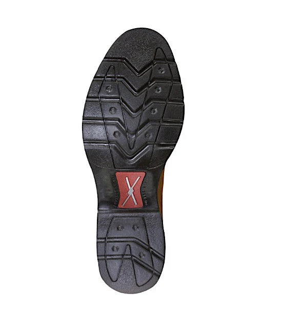 Twisted X Men's Work Pull on Boot - Distressed Saddle - Image 2