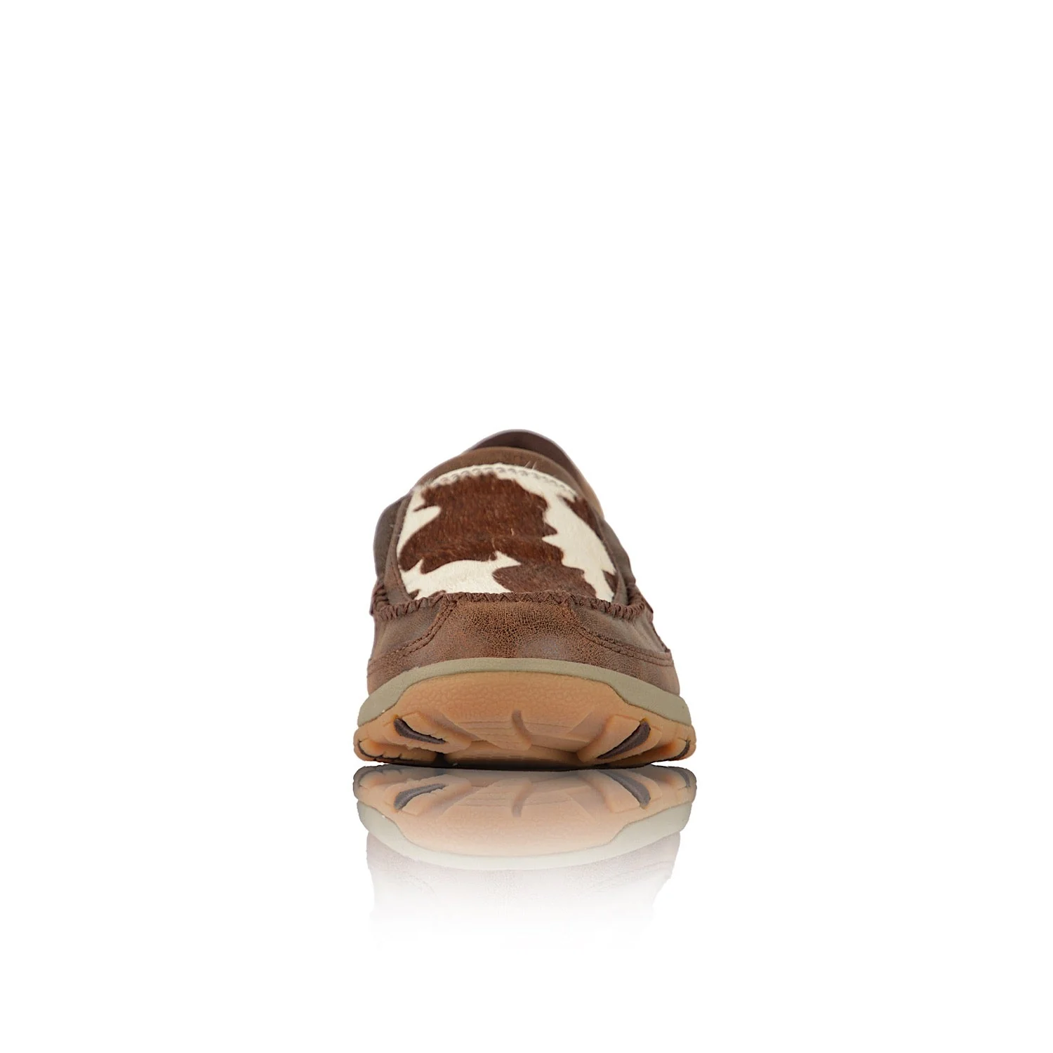 Twisted X Women's Cow Cellstretch Slip On - Brown/Brown Fur - Image 3