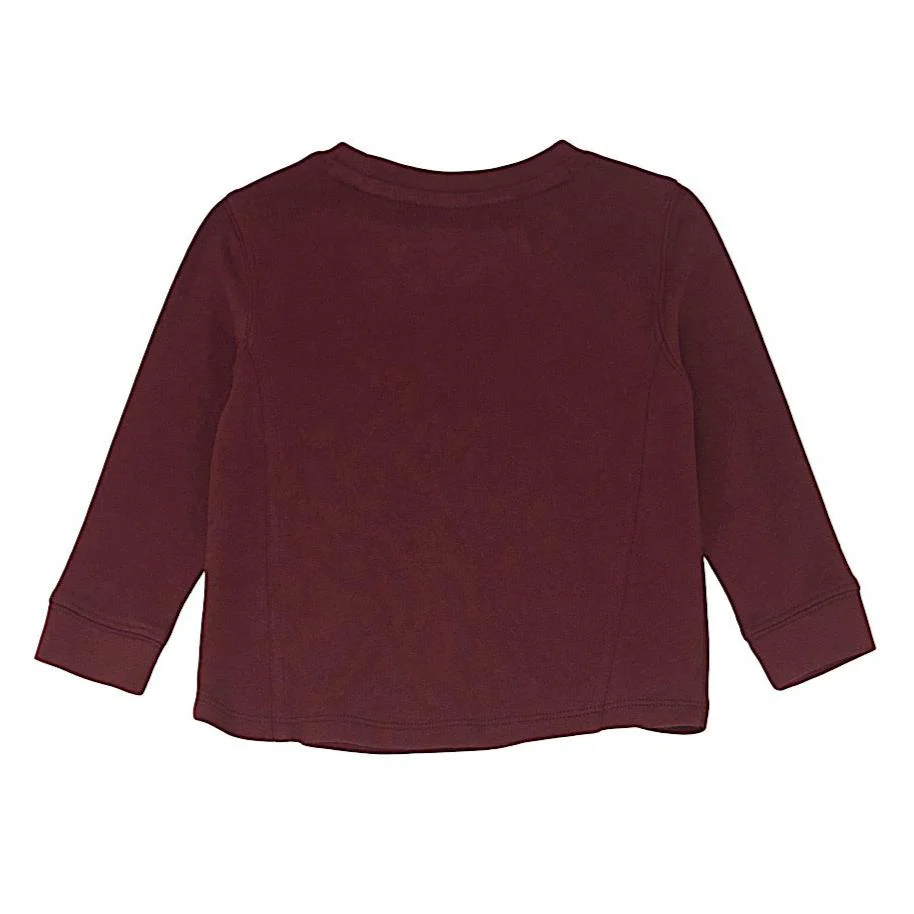 Wrangler Baby Girl's Western Crewneck Sweatshirt - Burgundy - Image 2