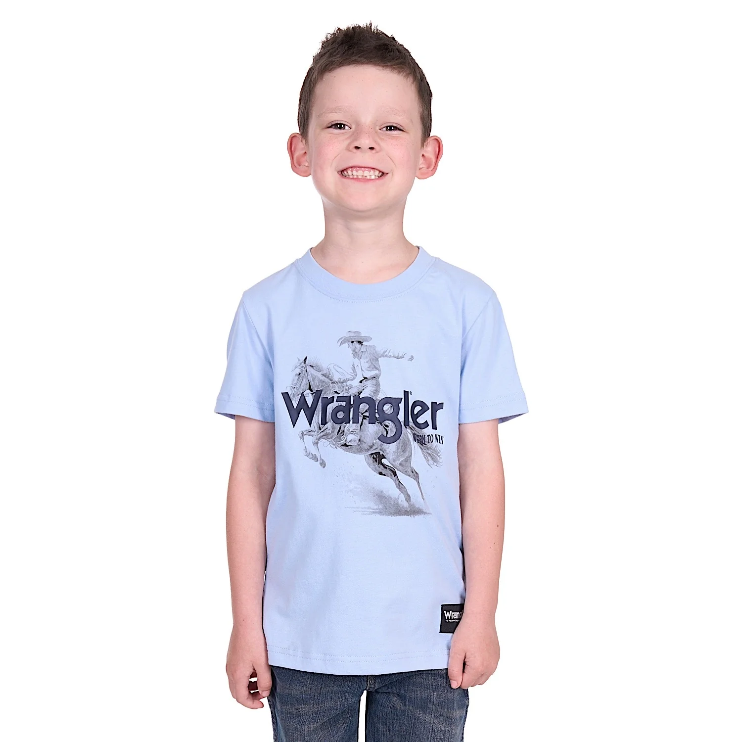 Wrangler Boy's Lance Tee - Light Blue