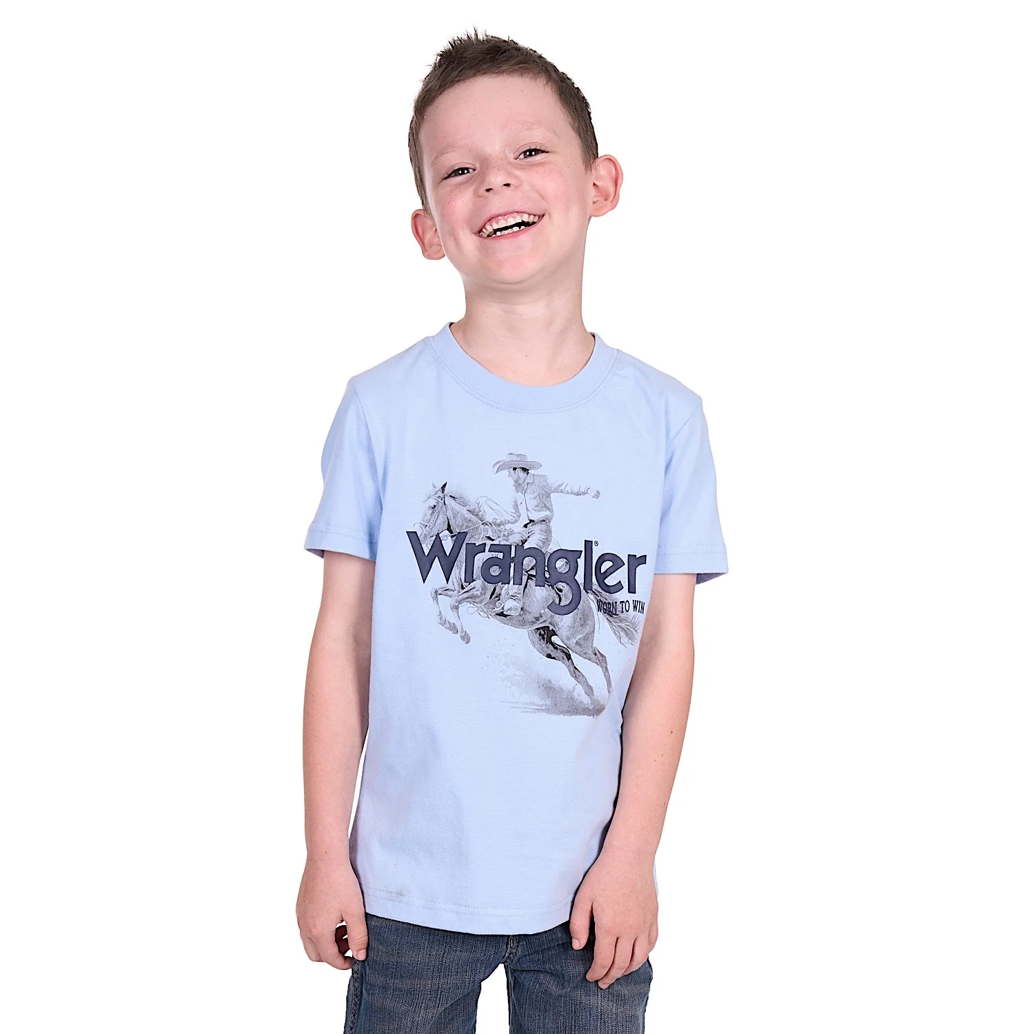 Wrangler Boy's Lance Tee - Light Blue - Image 2