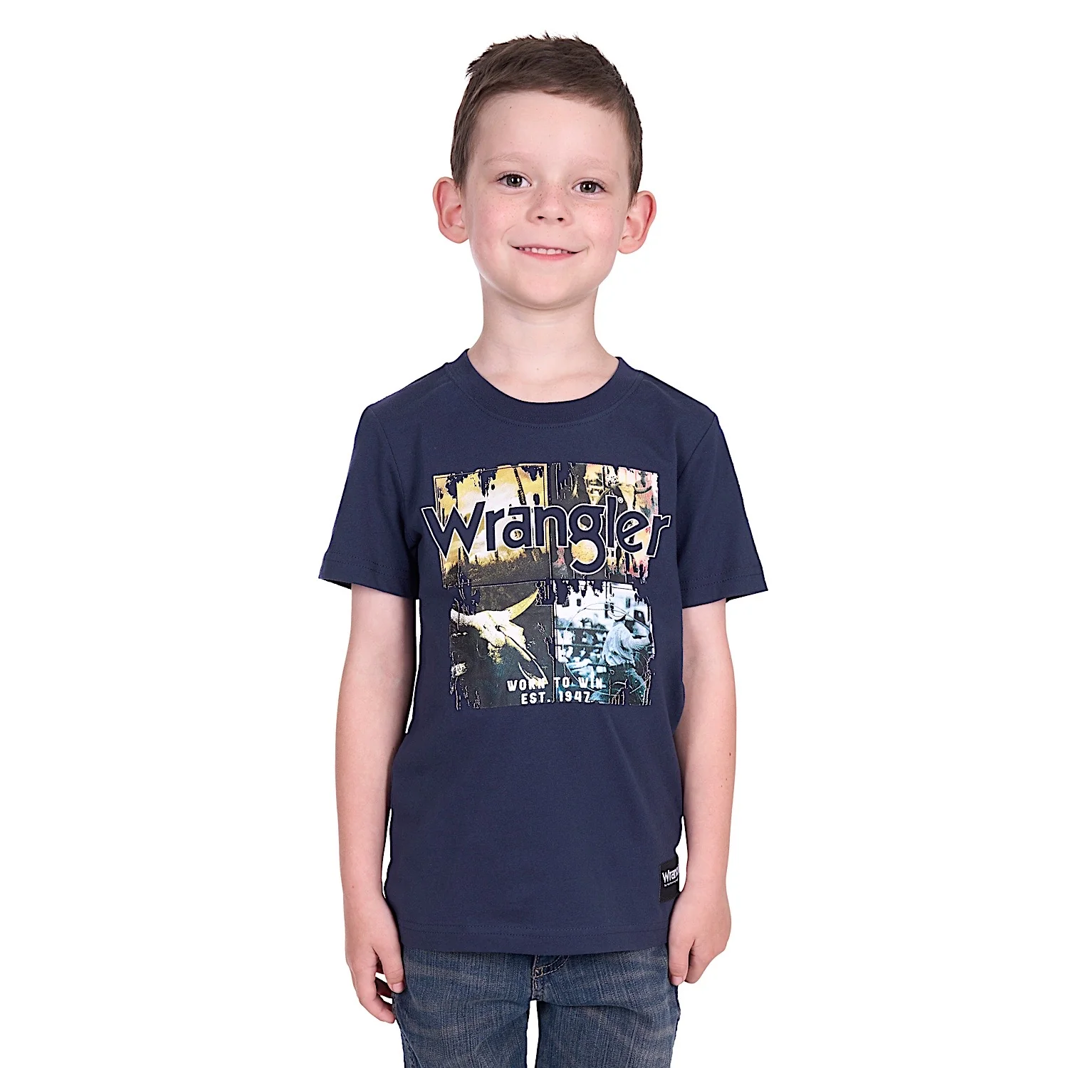 Wrangler Boy's Luis Tee - Navy