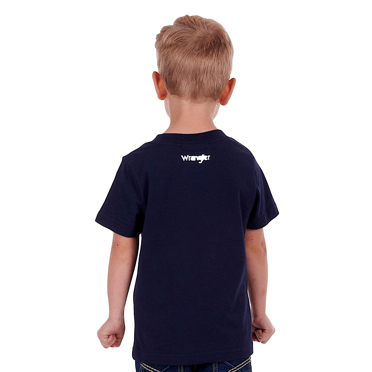 Wrangler Boys Payne Tee Navy - Image 3
