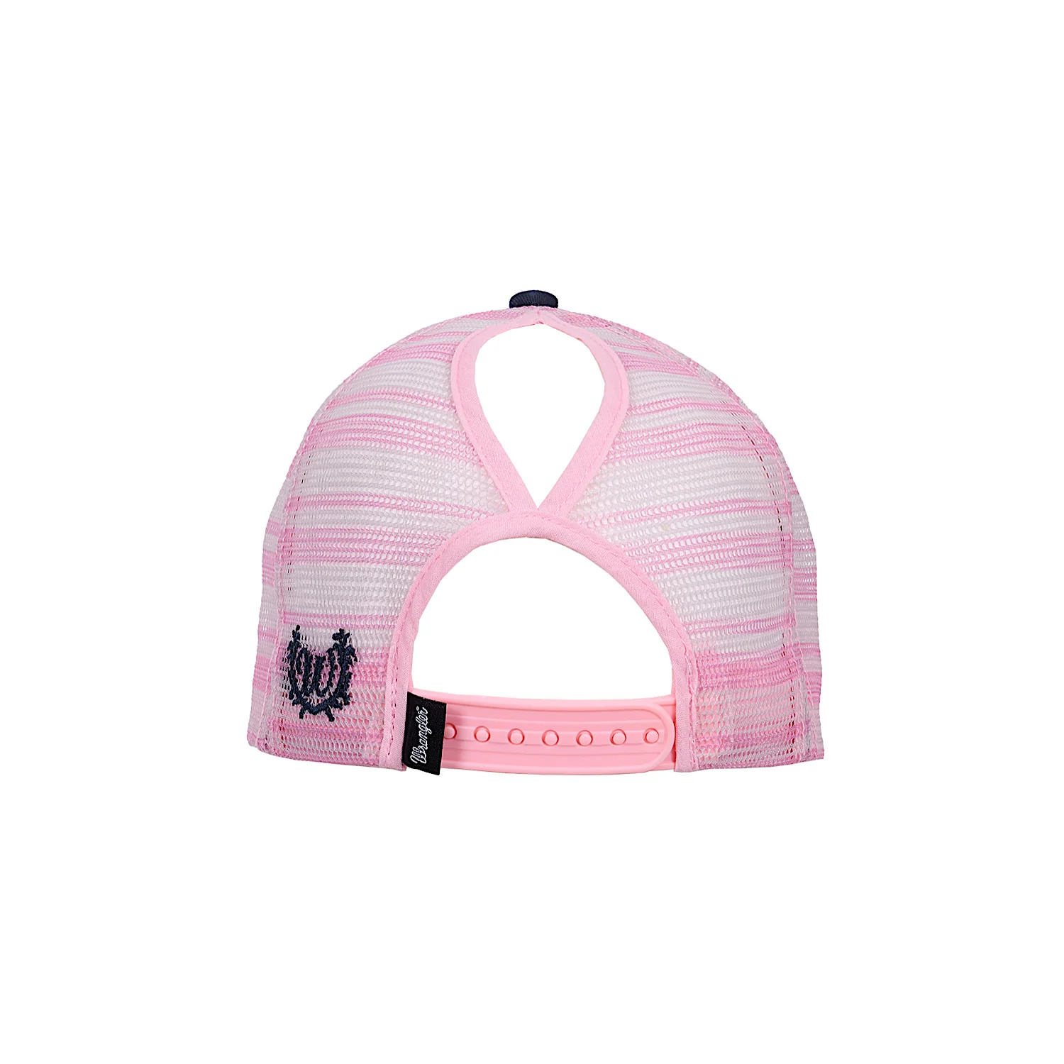 Wrangler Darla HP Ponytail Trucker Cap - Navy/Pink - Image 2