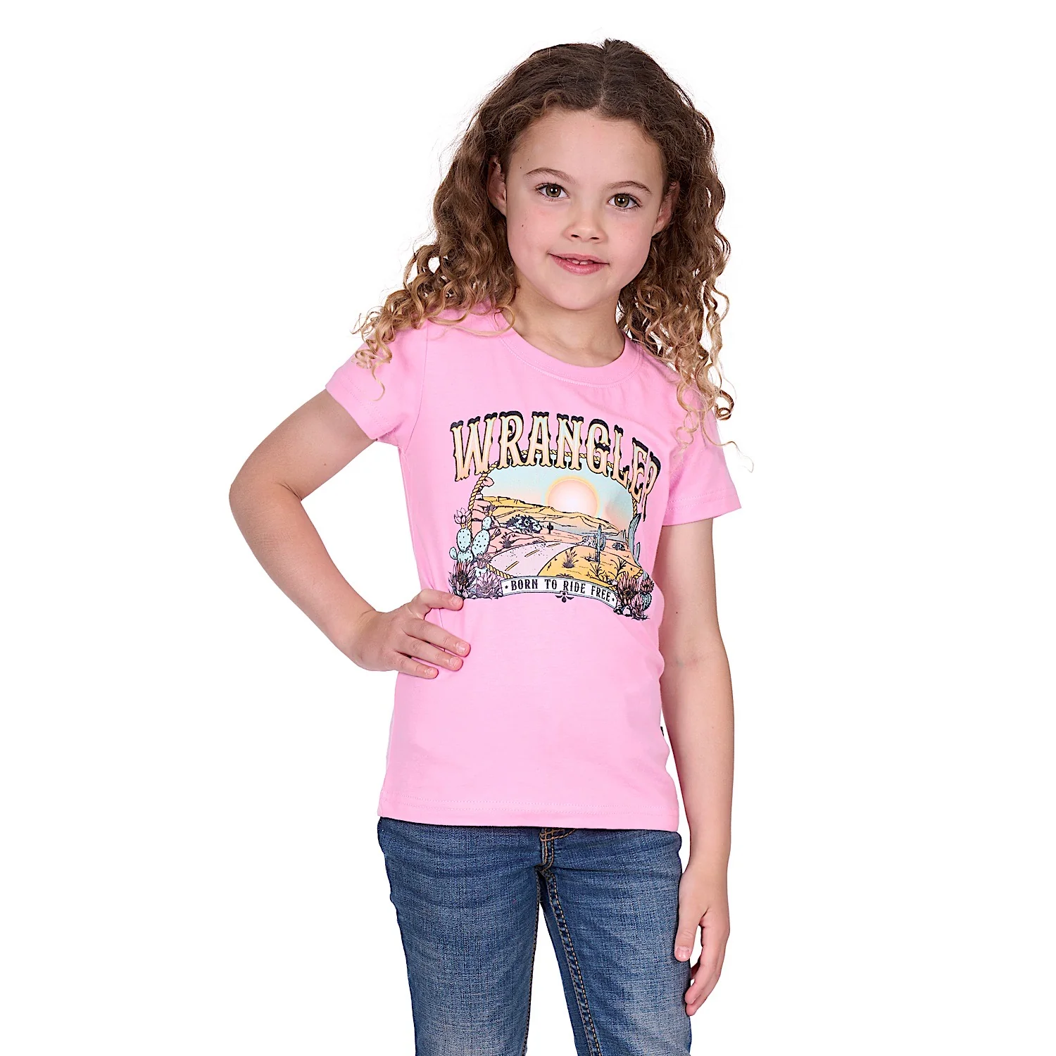 Wrangler Girl's Cherie Tee - Pink