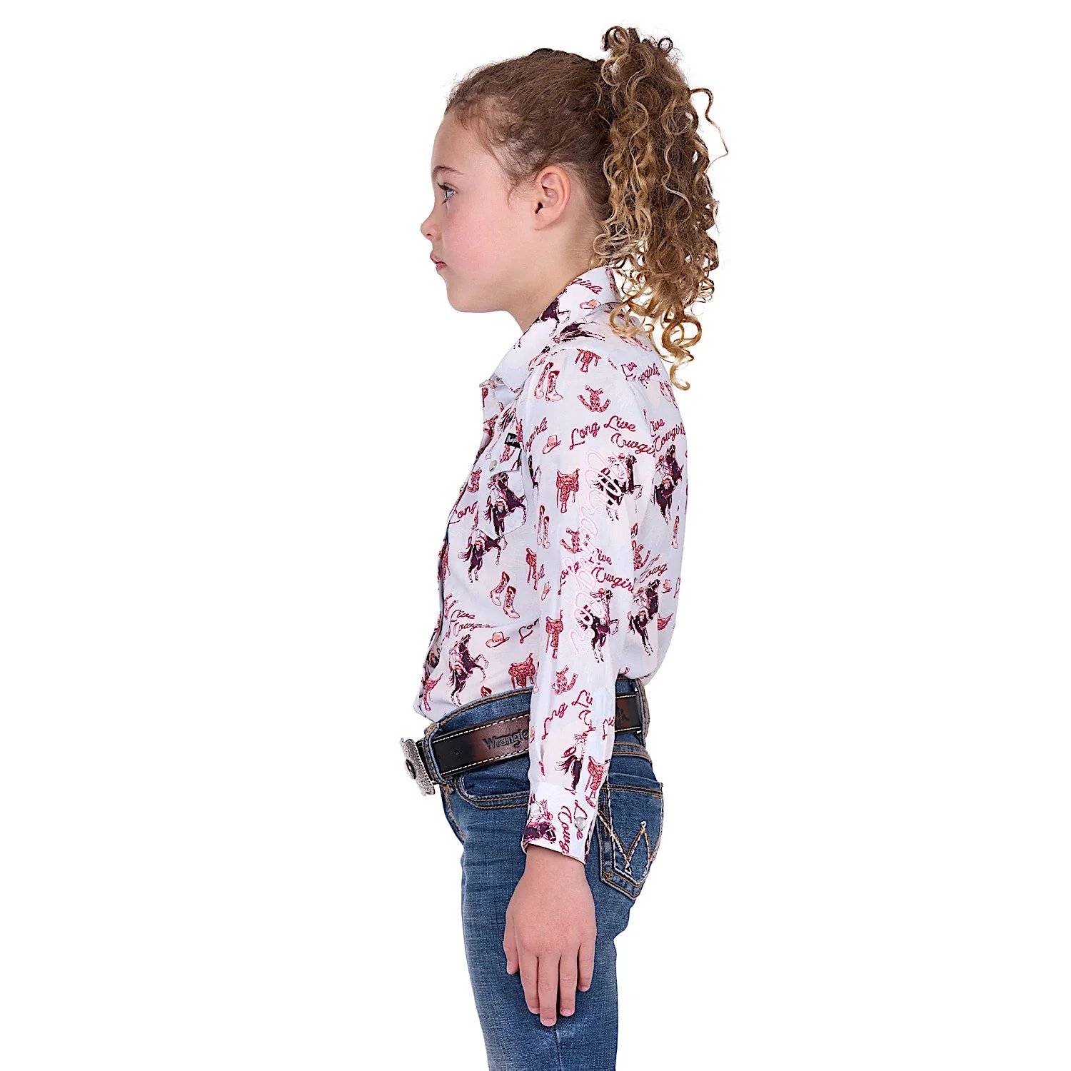 Wrangler Girl's Doreen Shirt - Light Blue - Image 3