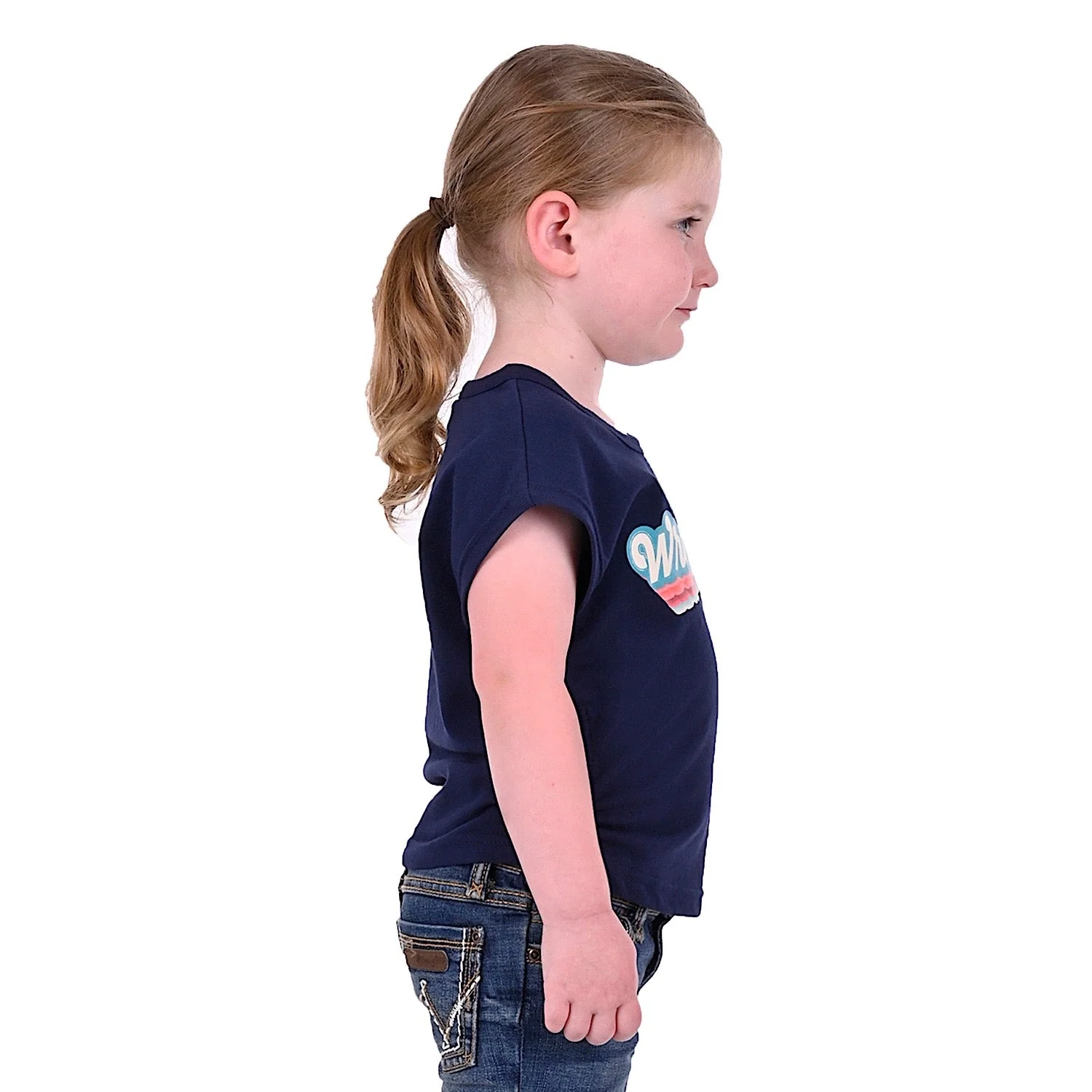 Wrangler Girl's Eve Tank Navy - Image 2