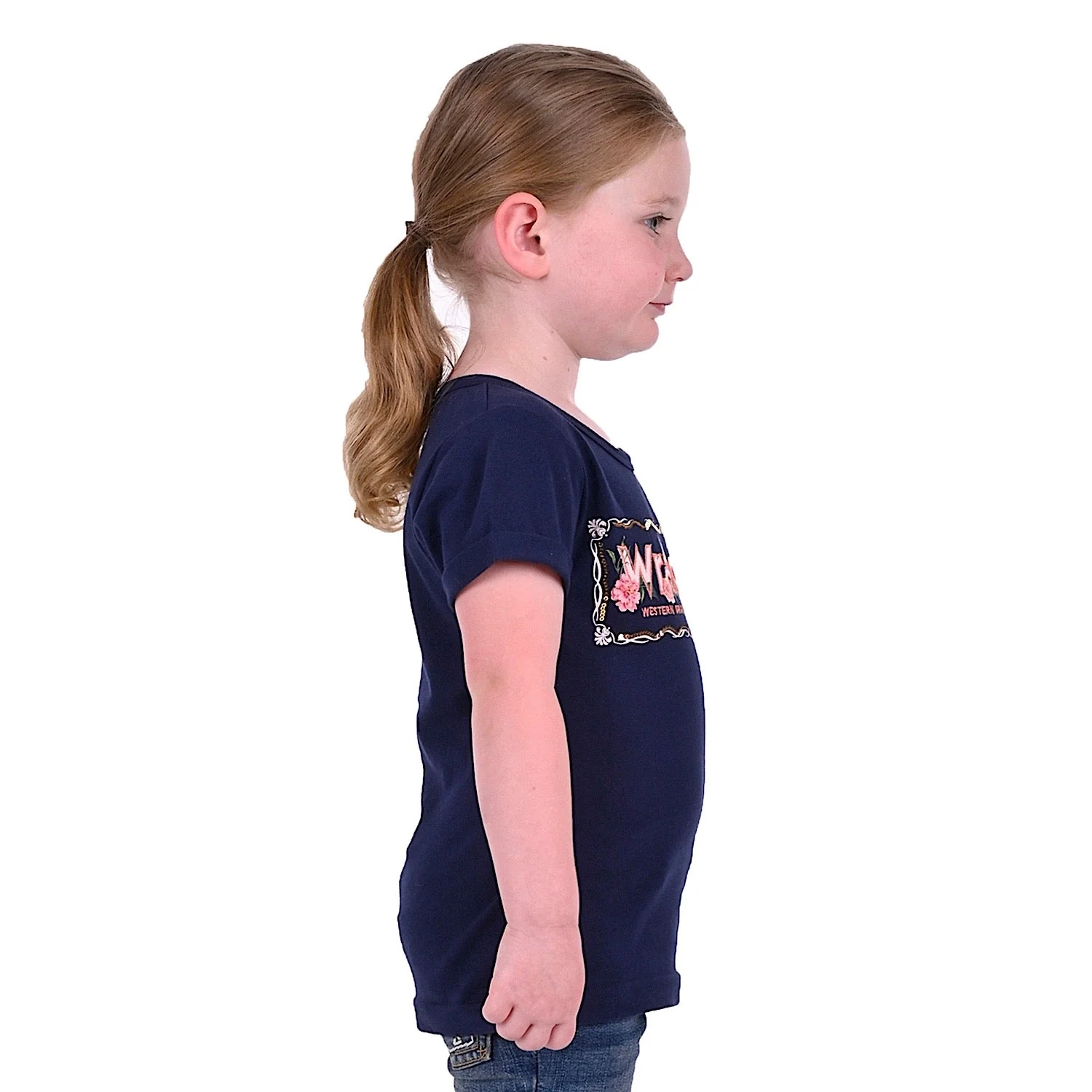 Wrangler Girl's Iris Tee Navy - Image 2