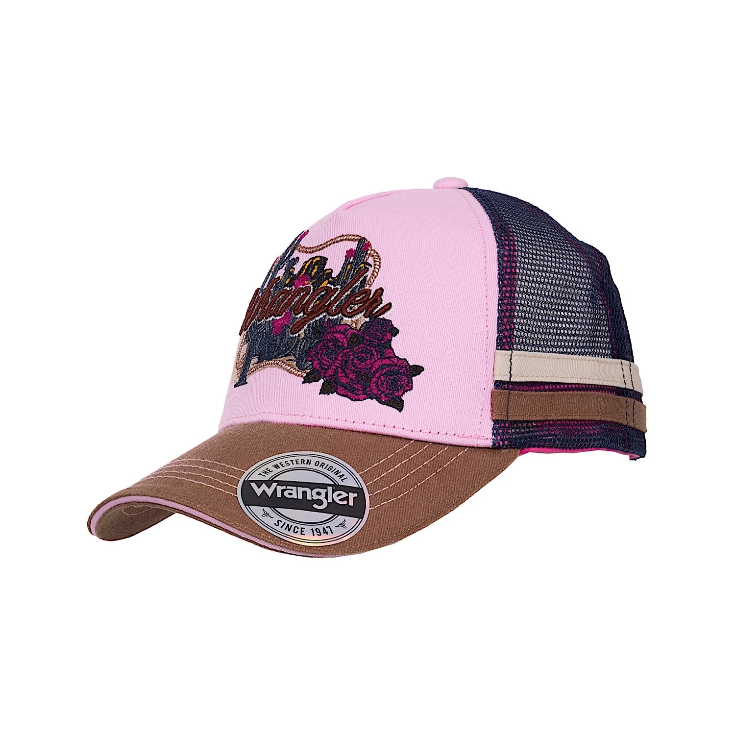 Wrangler Kids Phoebe Trucker Cap - Orchid/Rust