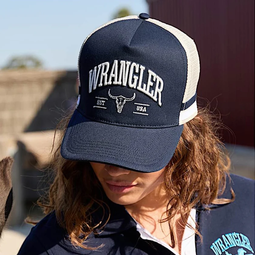 Wrangler Lyndell High Profile Trucker Cap - Navy - Image 2