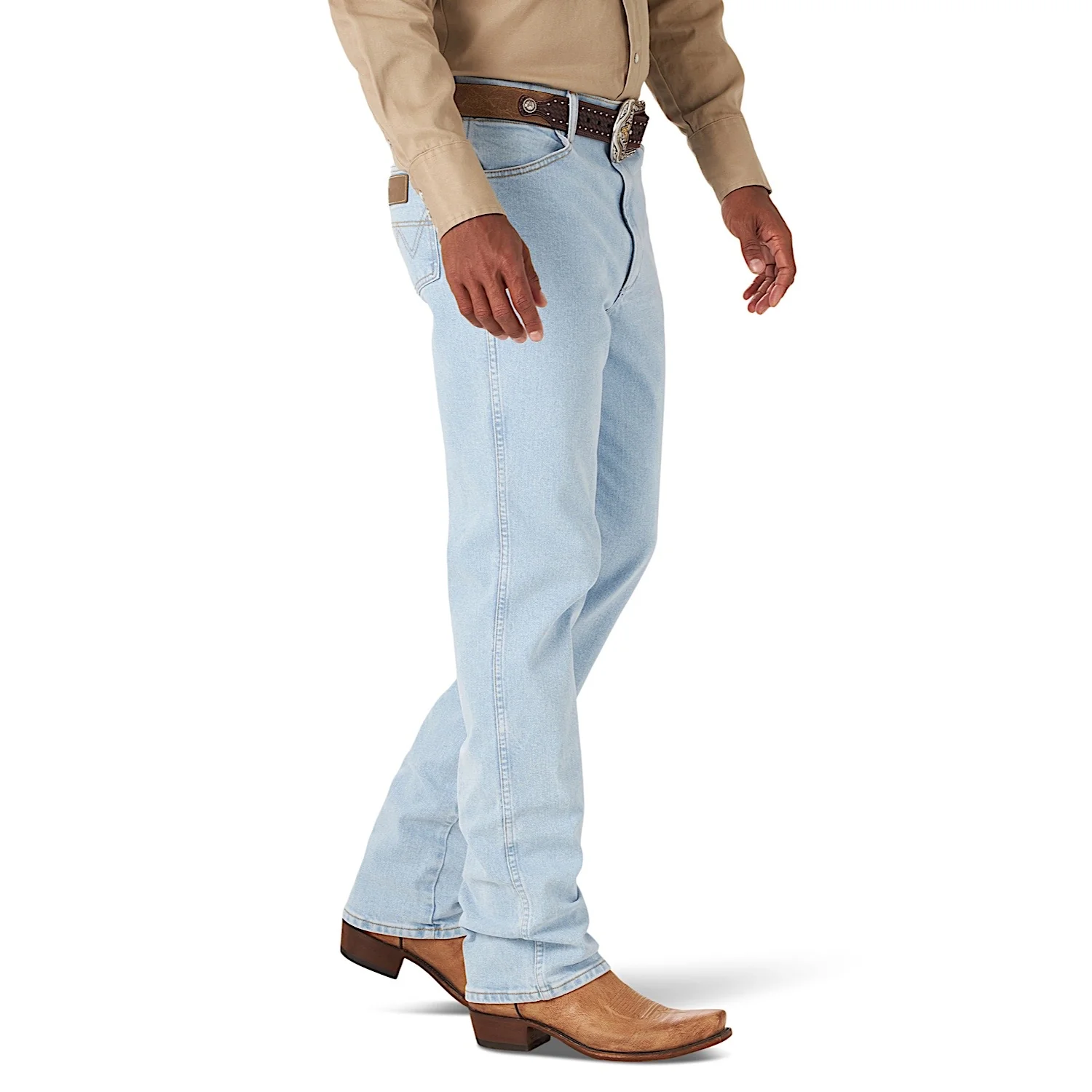 Wrangler Men's Active Flex Slim Fit Jean - Bleach - Image 5