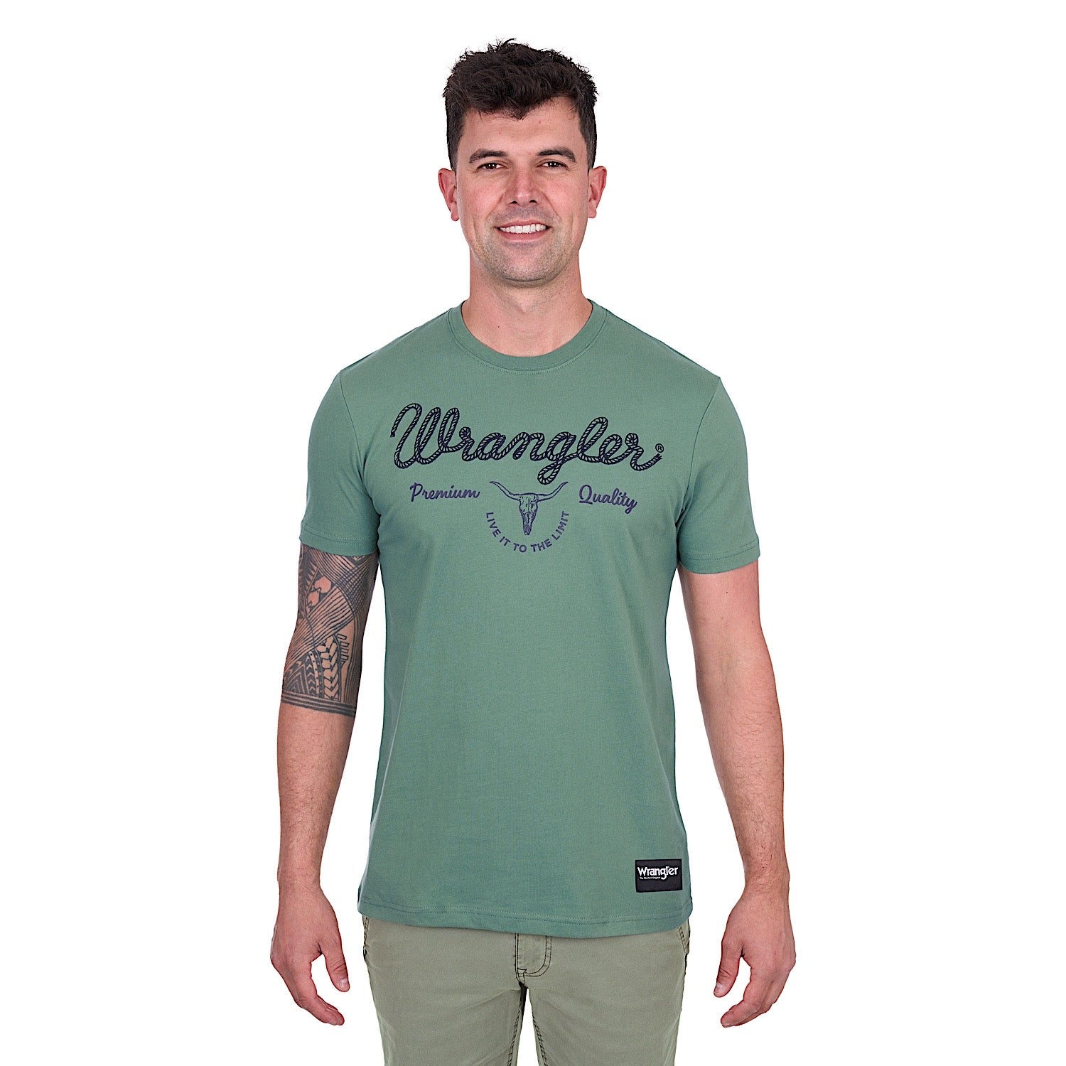 Wrangler Men's Arthur Tee - Sage - Image 5