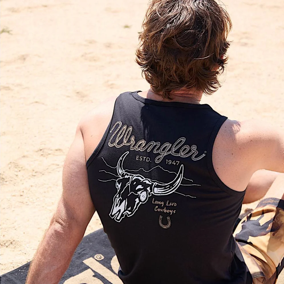 Wrangler Men's Damon Singlet - Black - Image 2
