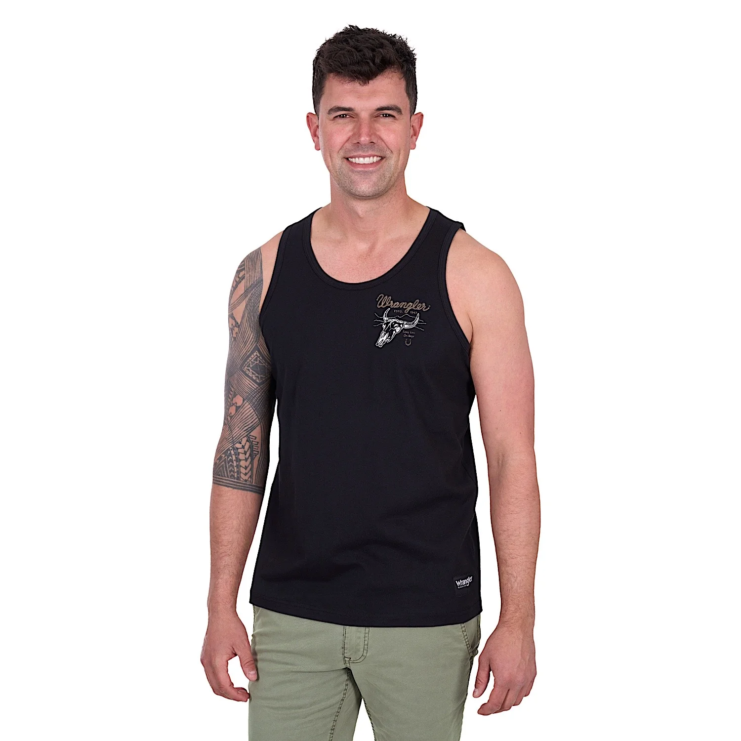 Wrangler Men's Damon Singlet - Black - Image 3