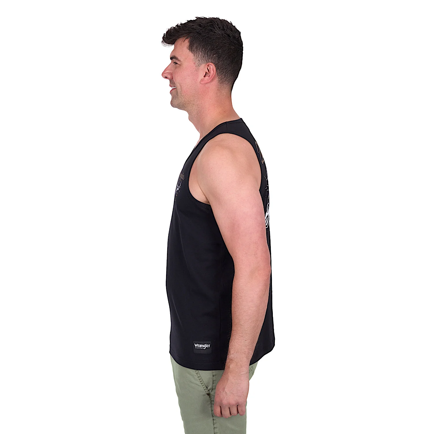 Wrangler Men's Damon Singlet - Black - Image 4