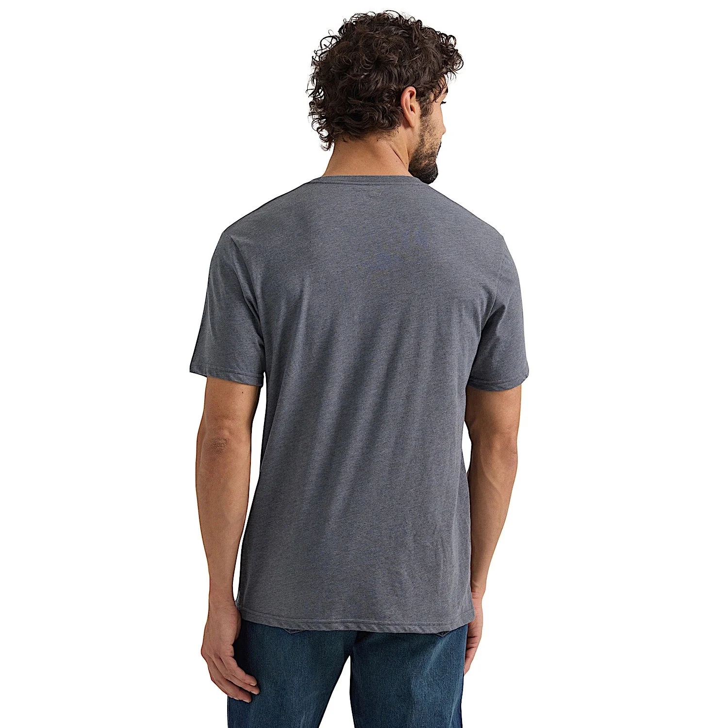Wrangler Men's Bucking Cancer Graphic T-Shirt - Charcoal Heather - Image 2