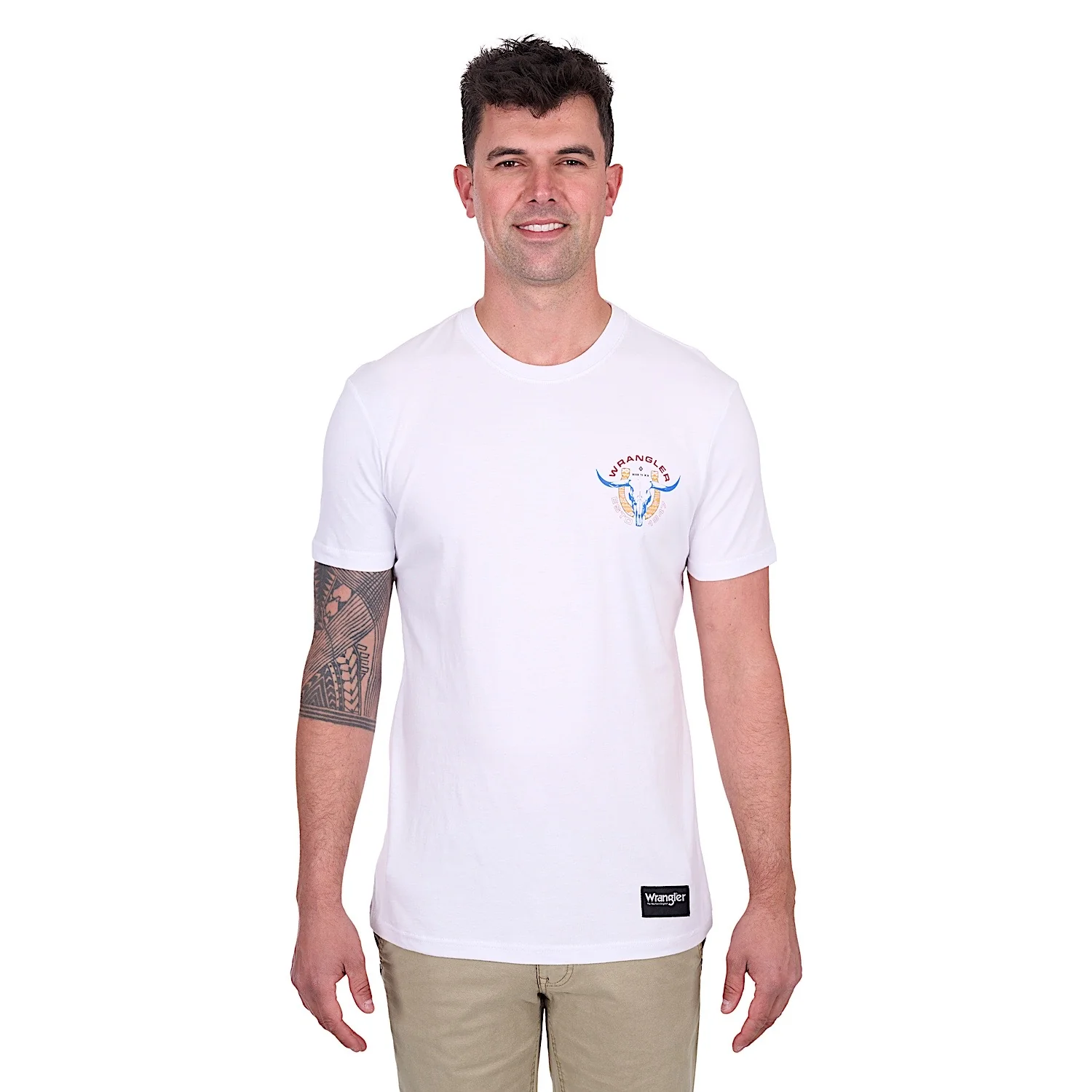 Wrangler Men's Henry Tee - White