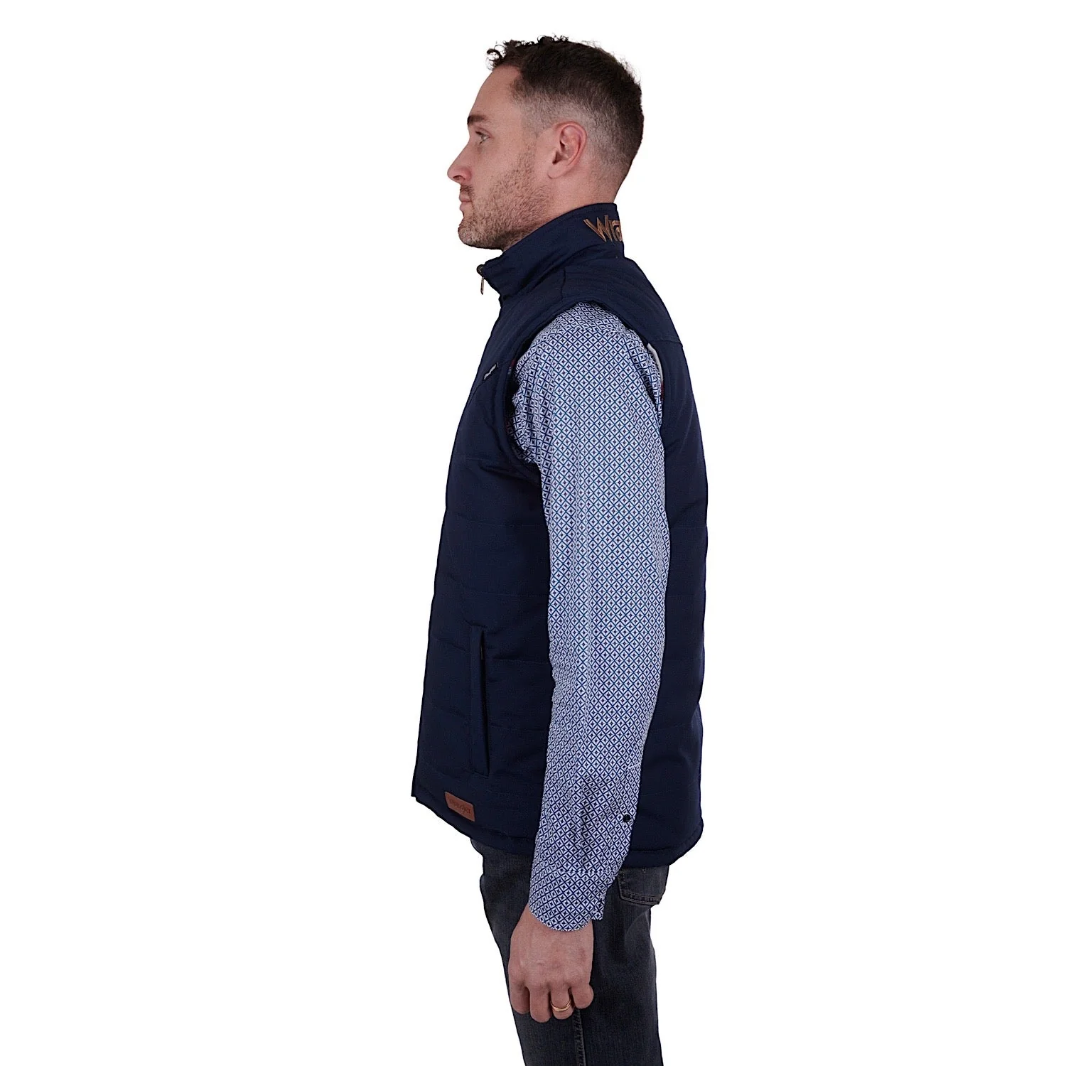 Wrangler Men's Hughes Reversible Vest Navy - Image 2