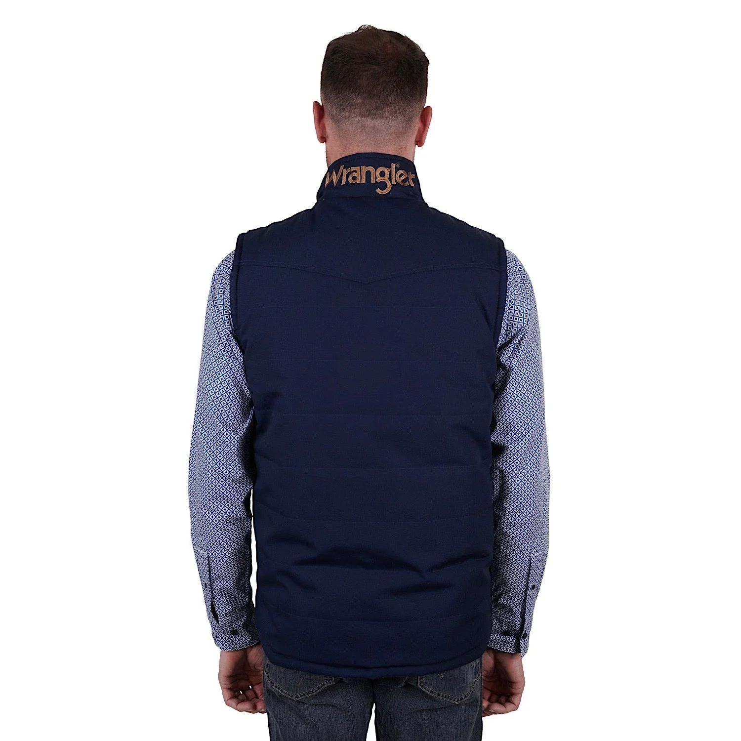 Wrangler Men's Hughes Reversible Vest Navy - Image 3