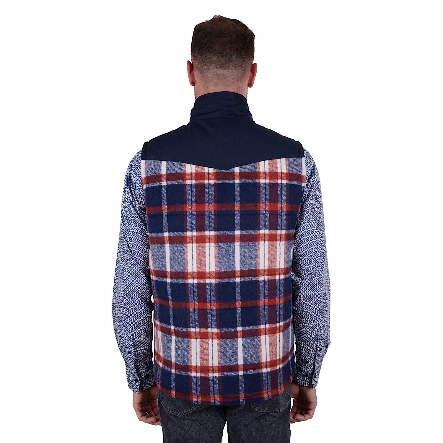 Wrangler Men's Hughes Reversible Vest Navy - Image 5