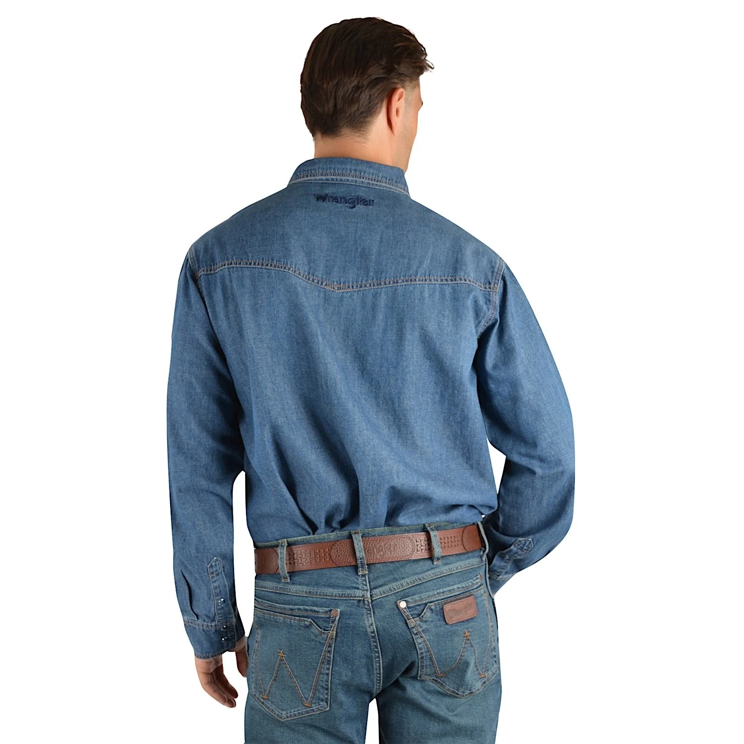 Wrangler Men's Jay Denim Shirt Denim - Image 2