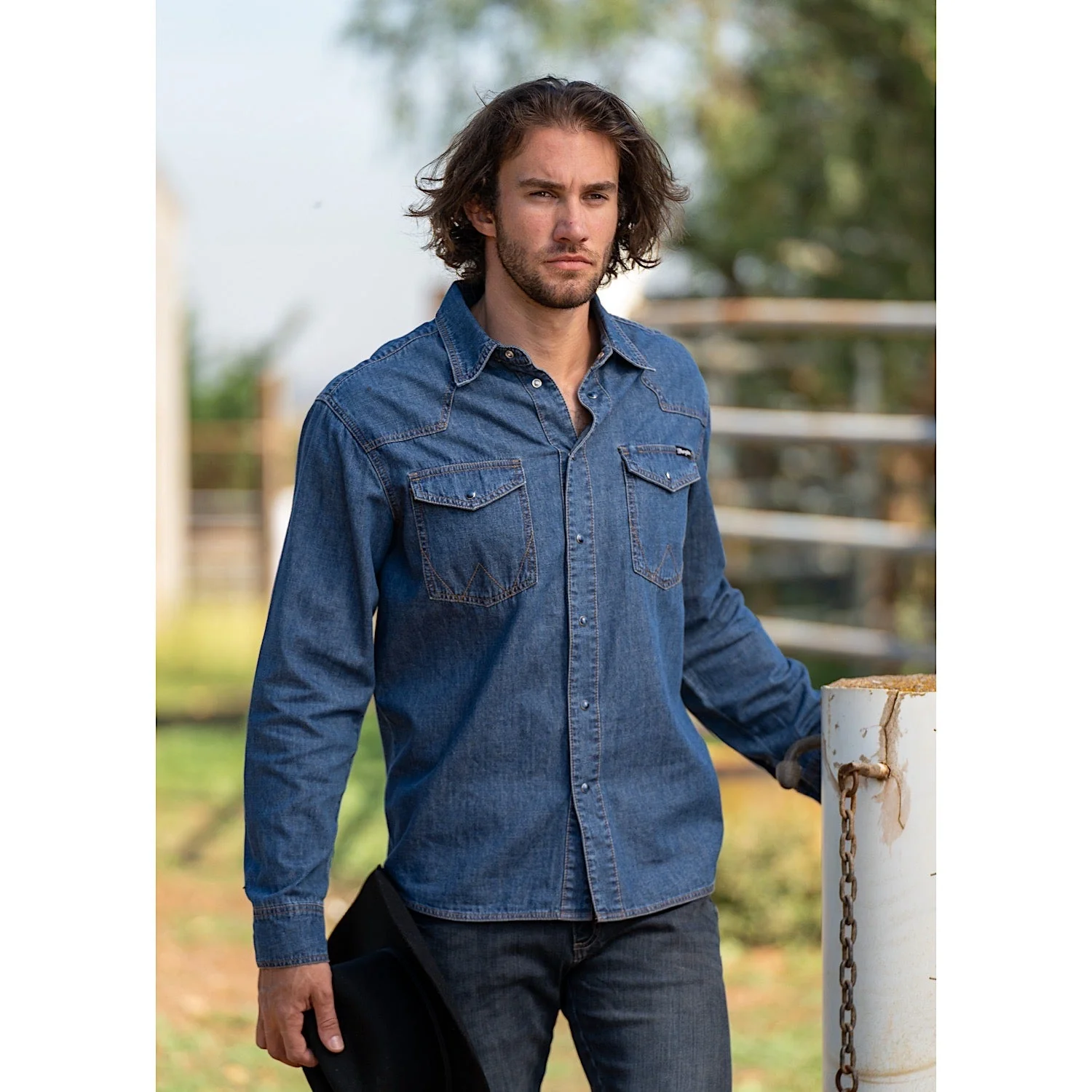 Wrangler Men's Jay Denim Shirt Denim - Image 4