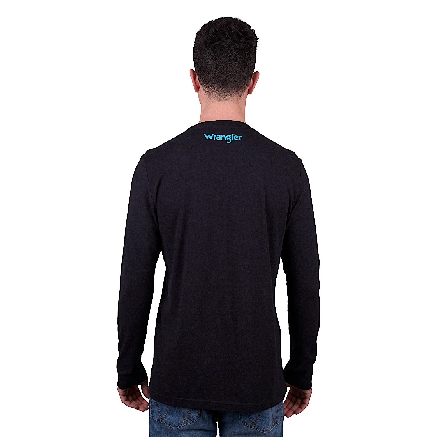 Wrangler Men's Liam Long Sleeve Tee - Black - Image 2