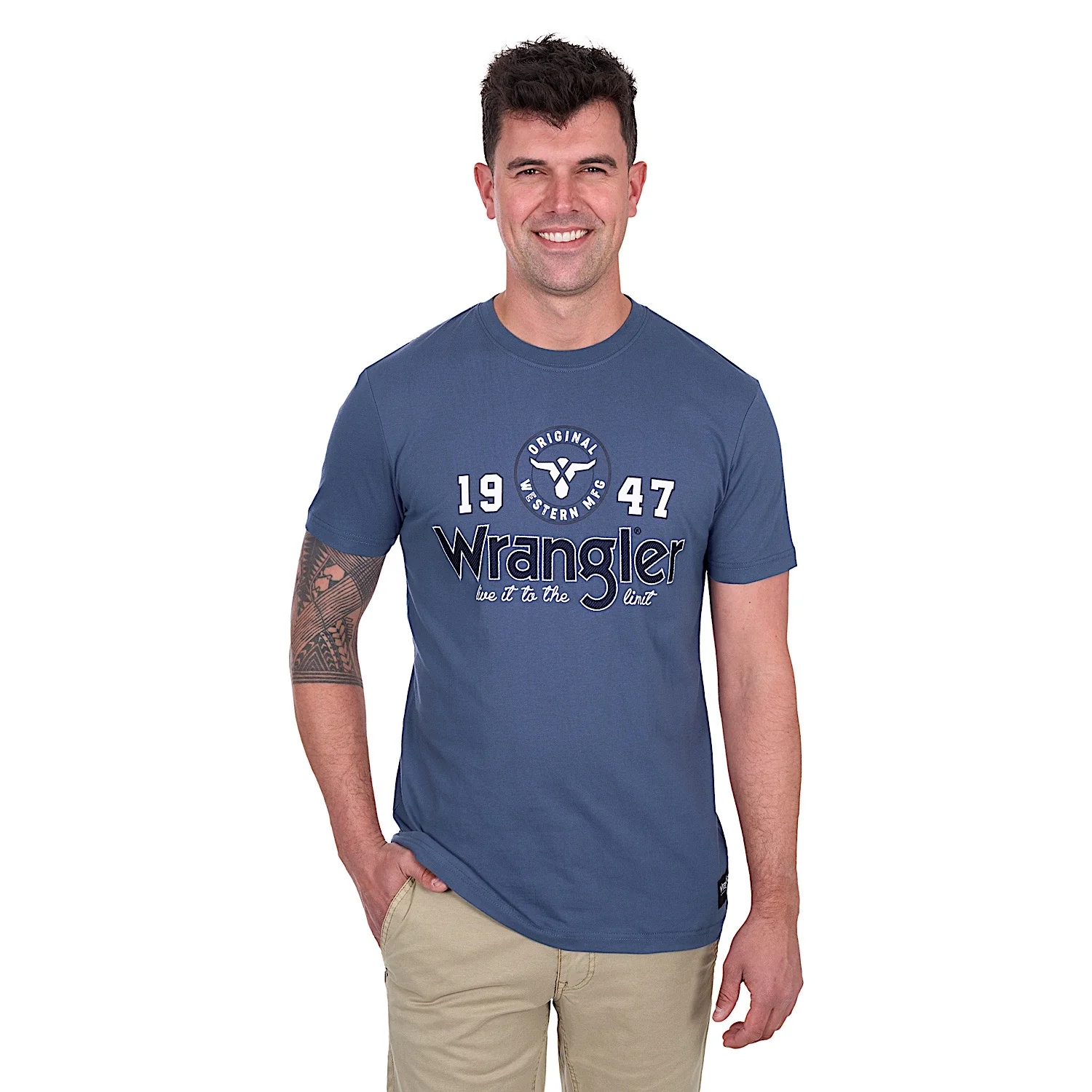 Wrangler Men's Michael Tee - Denim