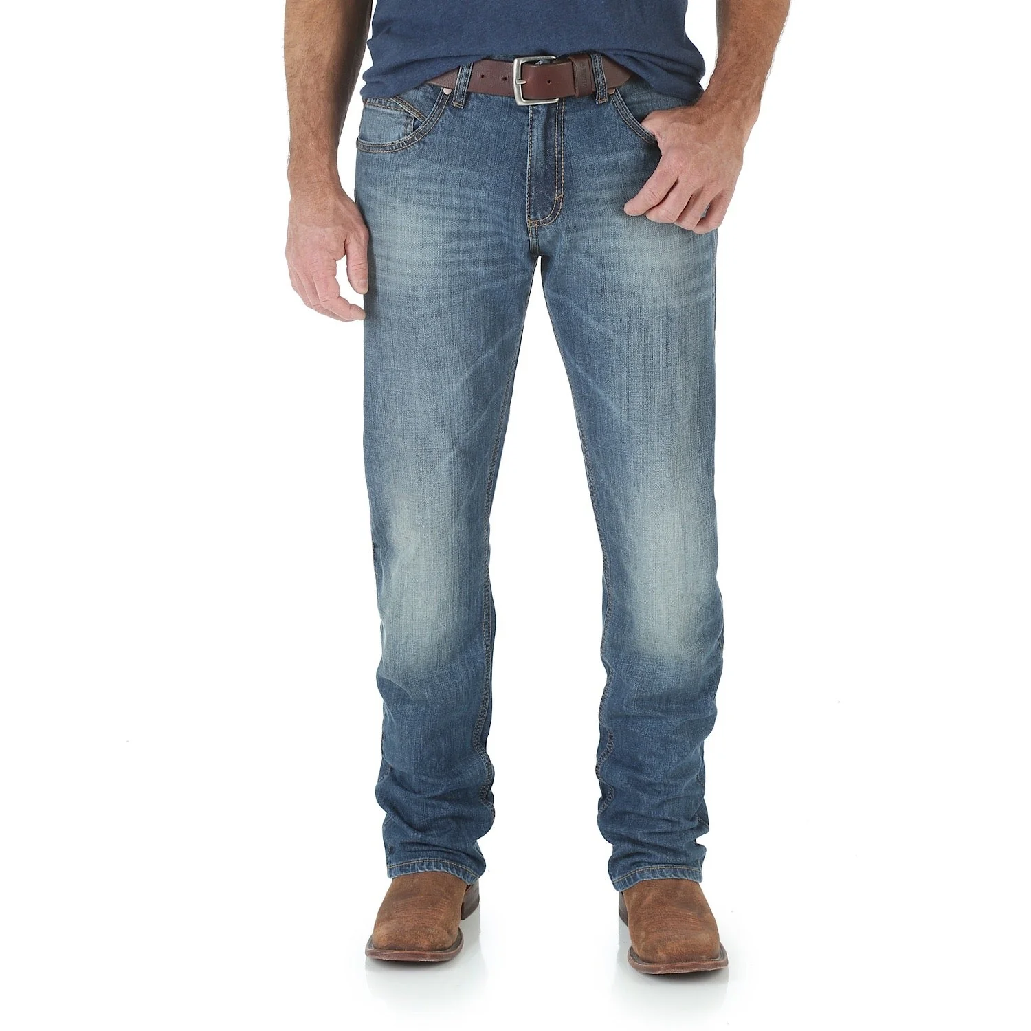 Wrangler Men's Retro Slim Straight Jean 34" Leg - Cottonwood - Image 3